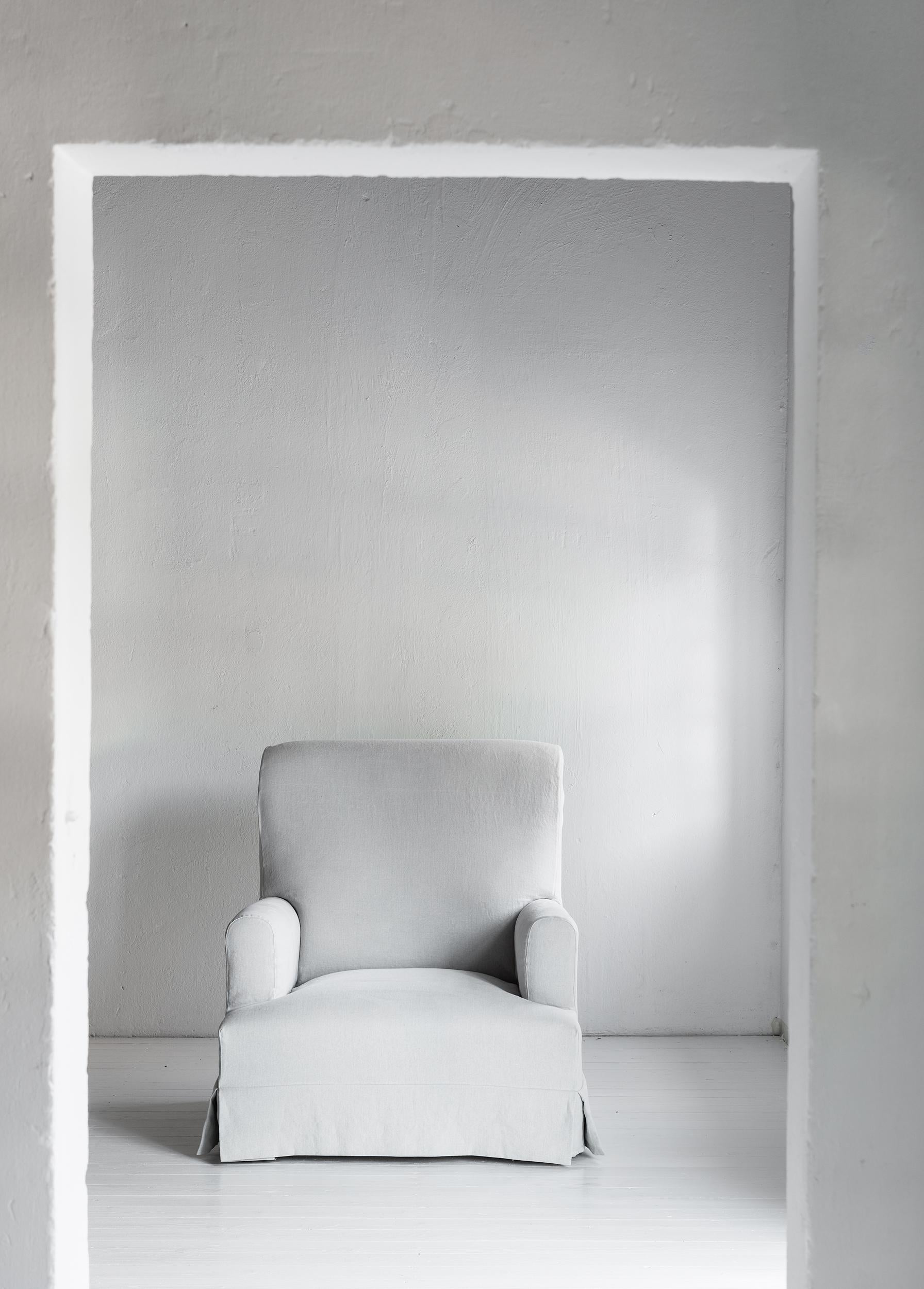 belgian linen chair