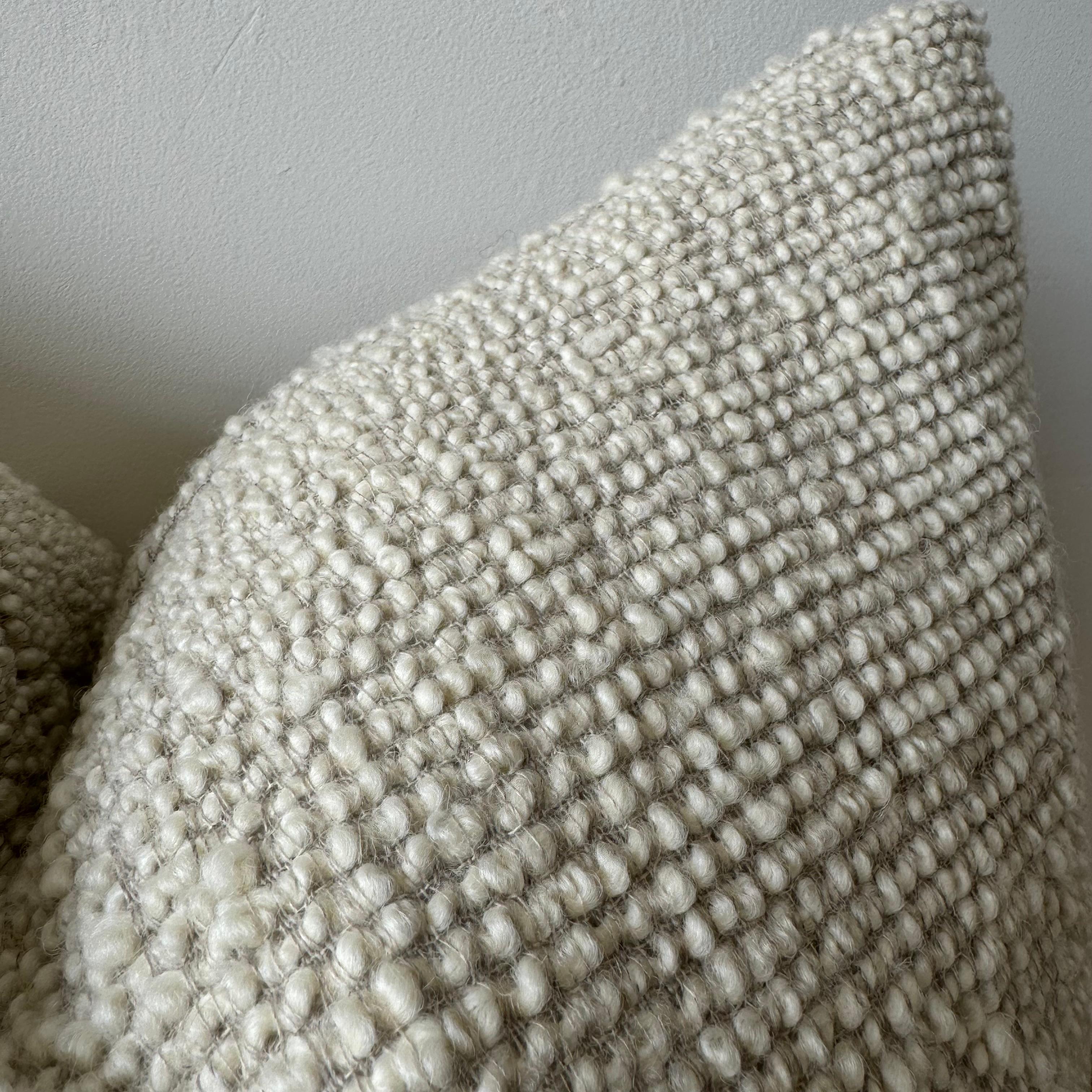 Custom Made Belgium Wool Accent Pillow In New Condition For Sale In Brea, CA
