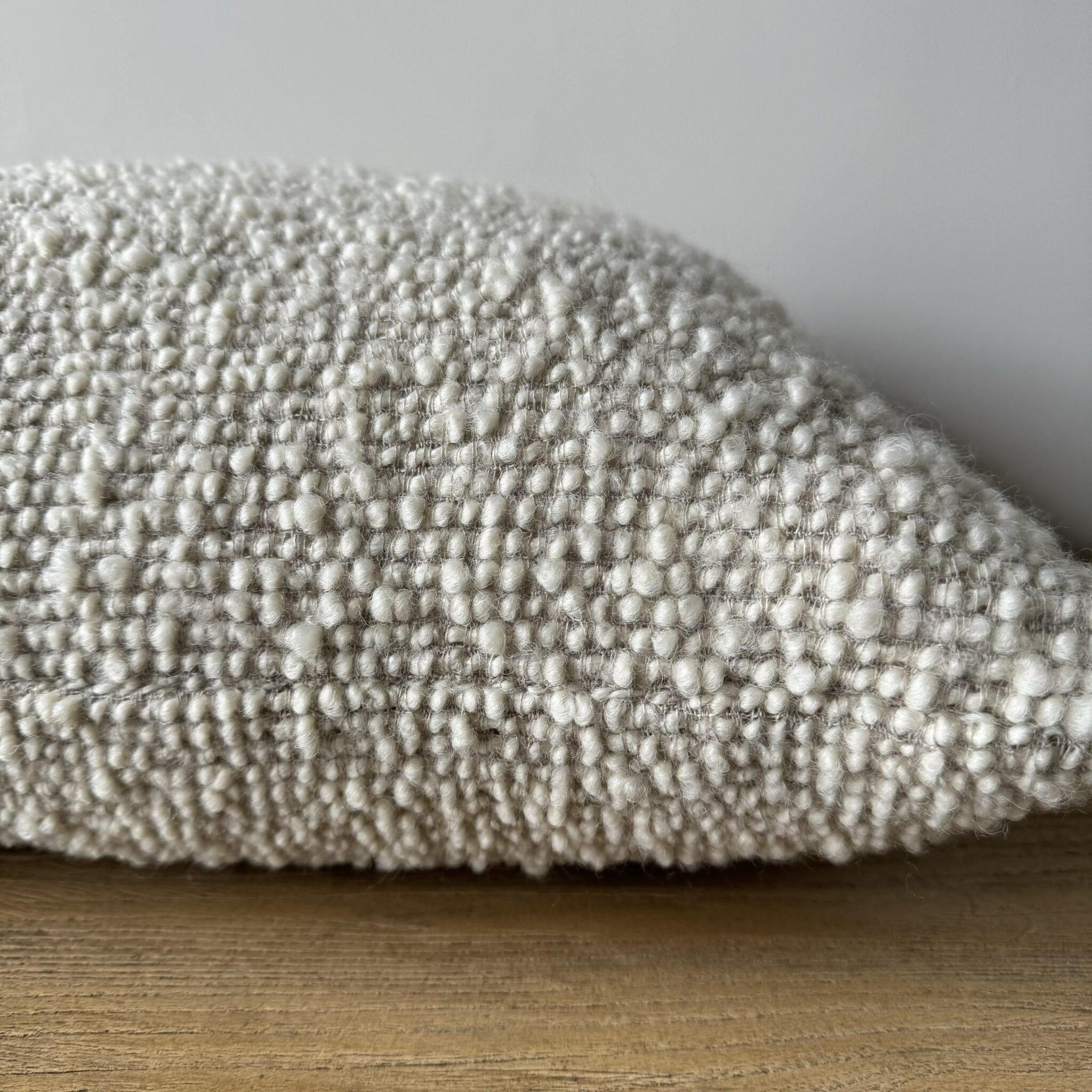 Custom Made Belgium Wool Lumbar Pillow In New Condition For Sale In Old Town Orange, CA