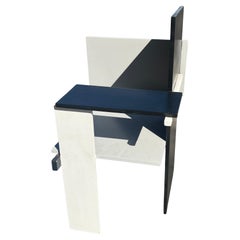 Custom Made Berlin Chair After Gerrit Rietveld Bauhaus Style