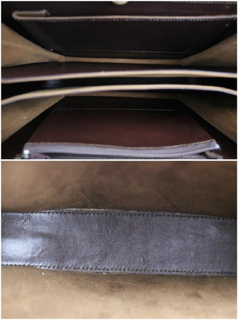 Women's Custom Made Bicolor Flap 11mt915 Chocolate Crocodile Skin Leather Cross Body Bag For Sale