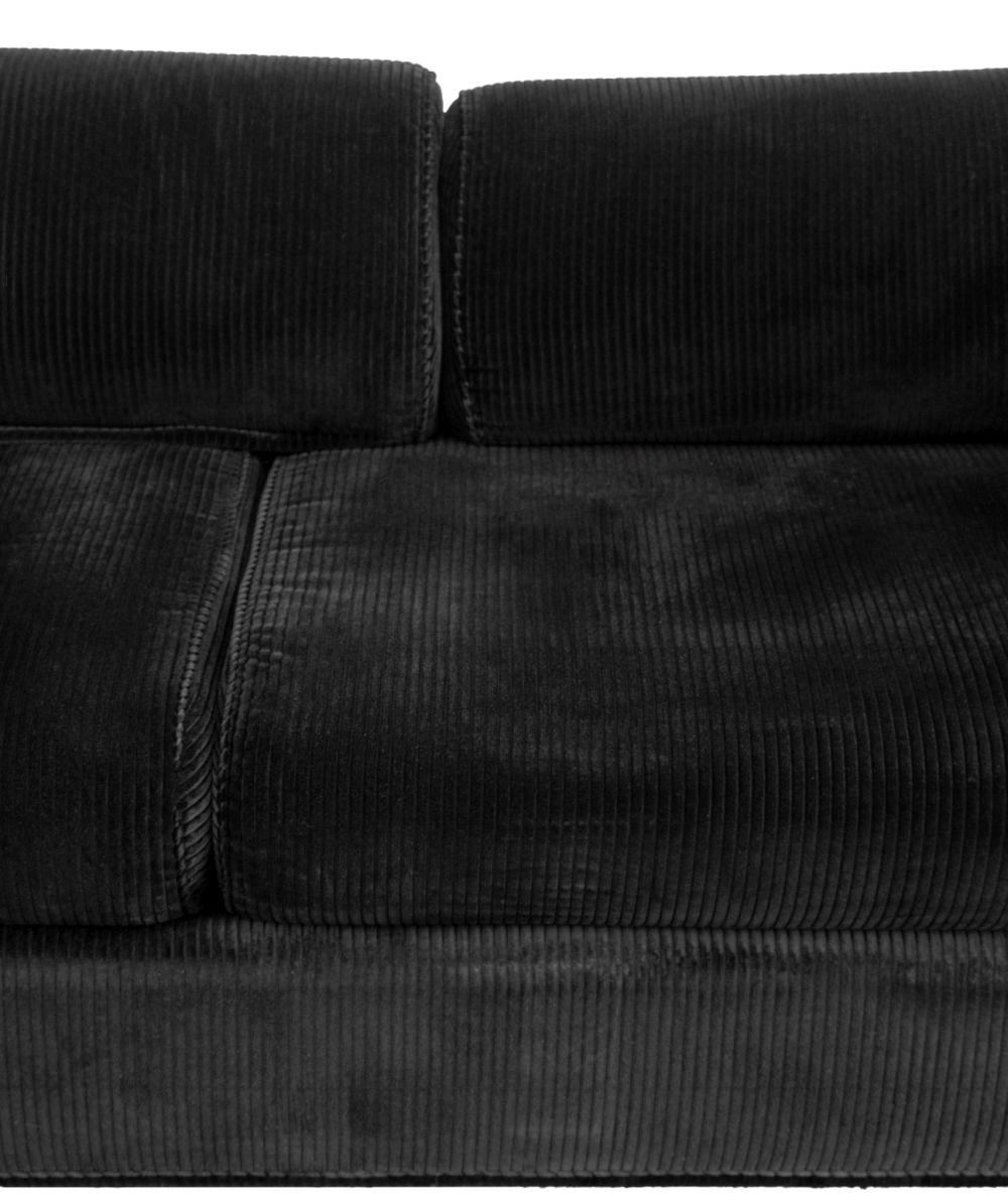 Custom-Made Black Velvet Sectional Sofa Siglo XXI y contemporáneo en venta