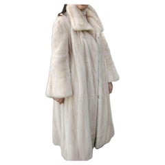 ~Cappotto in pelliccia di visone color pastello Blush (taglia 12 - L)