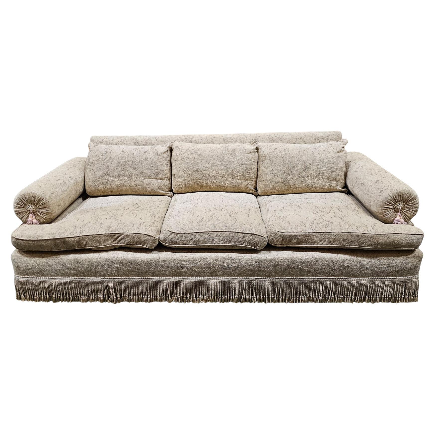 Custom-Made Bolster Arm 3-Seater Sofa