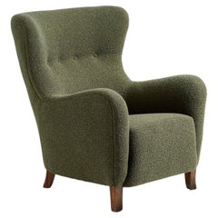 Custom Made Boucle Sampo Wing Chair