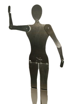 Custom Made Brushed Aluminum Adjustable Mannequin