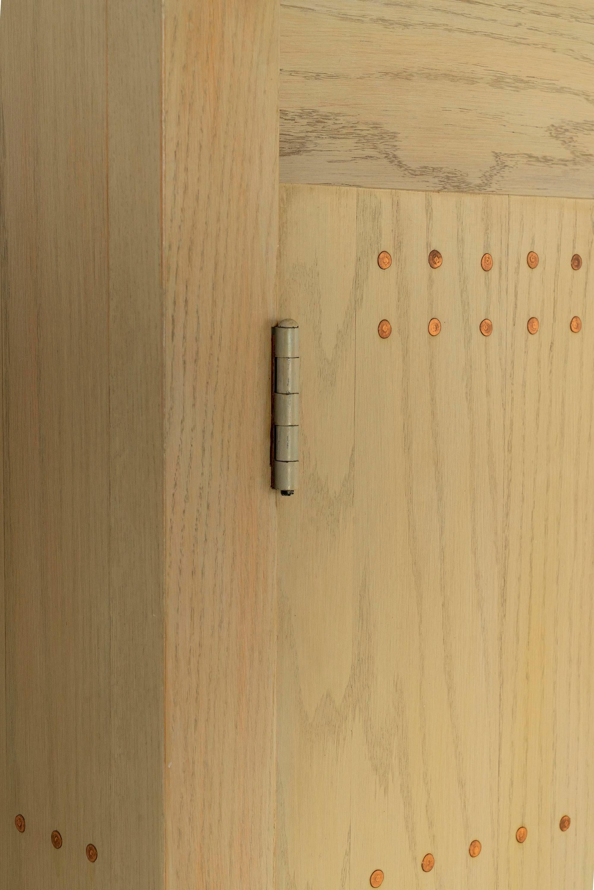 Veneer Custom Made Brutalist Closet in Pine by Dom Hans van der Laan, Netherlands 1970s For Sale