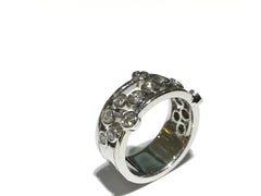 Custom Made Bubble Ring with 1.02 Bezel Set Diamonds