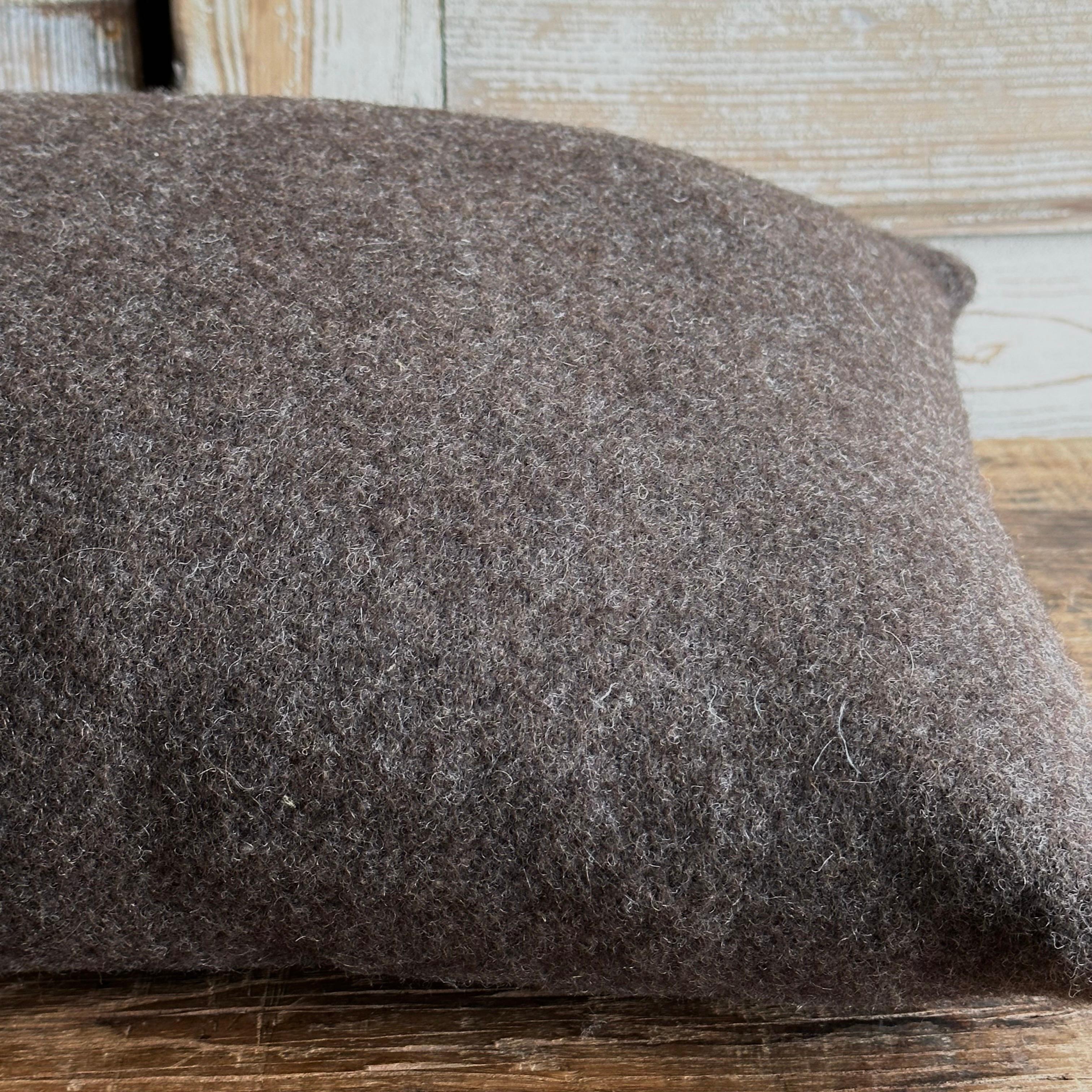 Custom Made Coco Alpaca Wool Lumbar Pillow with Insert In New Condition For Sale In Brea, CA