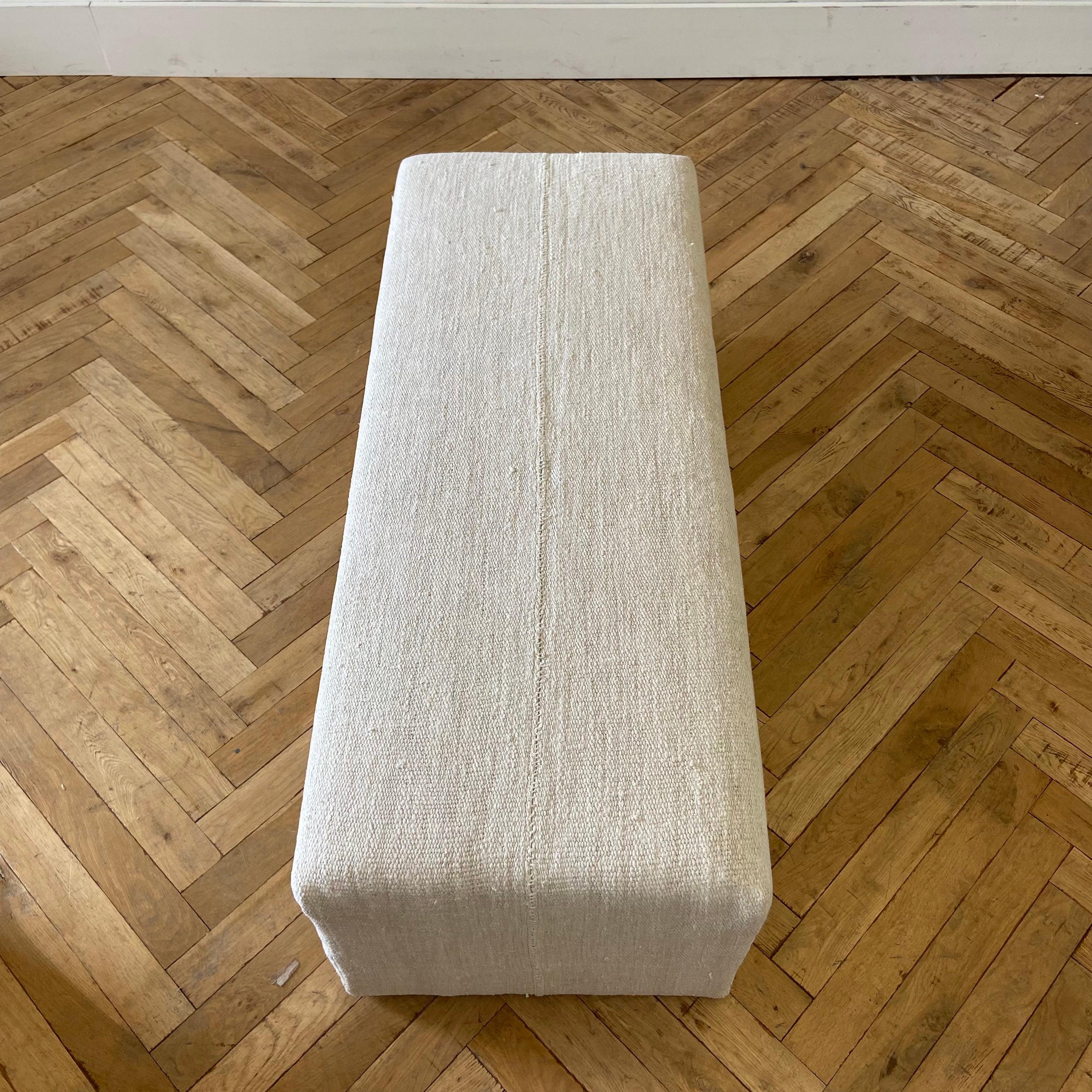 20th Century Custom Made Cube Bench or Cocktail Ottoman