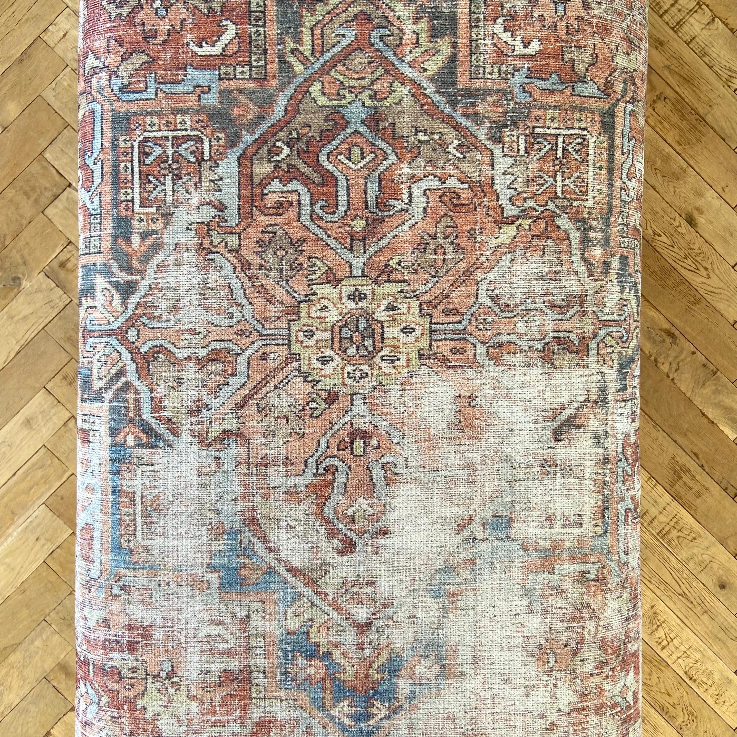 Custom Made Cube Style Rug Cocktail Ottoman For Sale 5