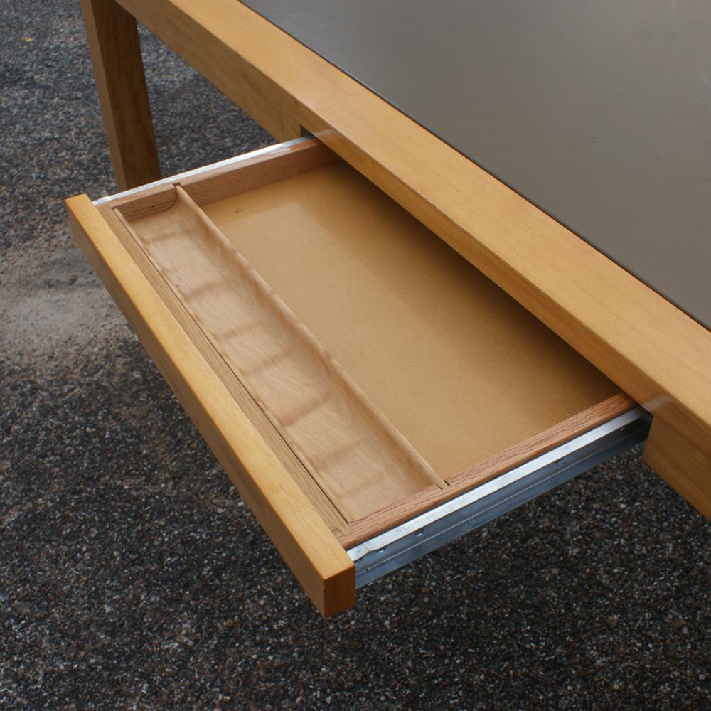 Maple Table With Leather Insert Top Desk 1