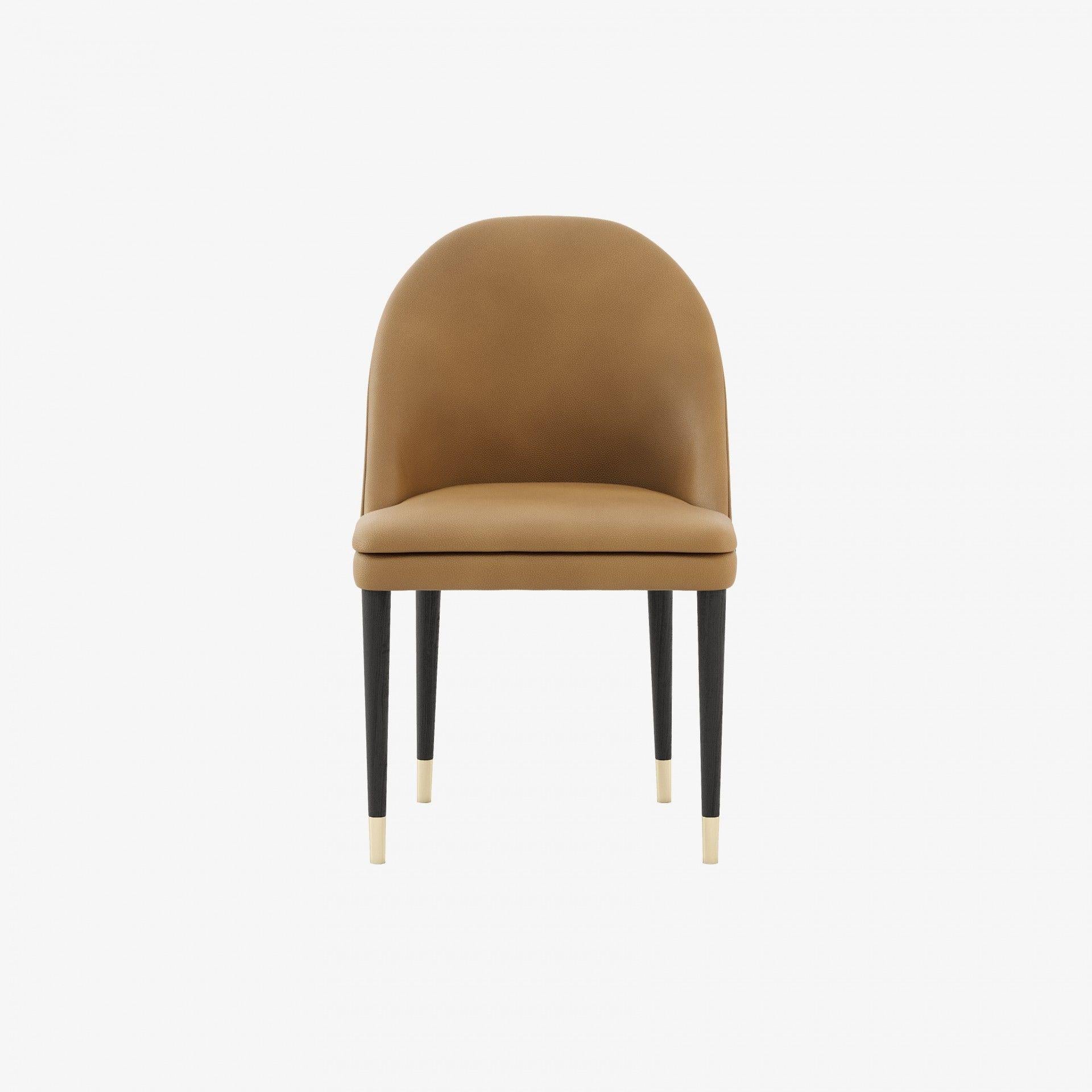 Portugais CUSTOM MADE Chaise design sur mesure avec des am designs et une Silhouette épurée/cuir en vente