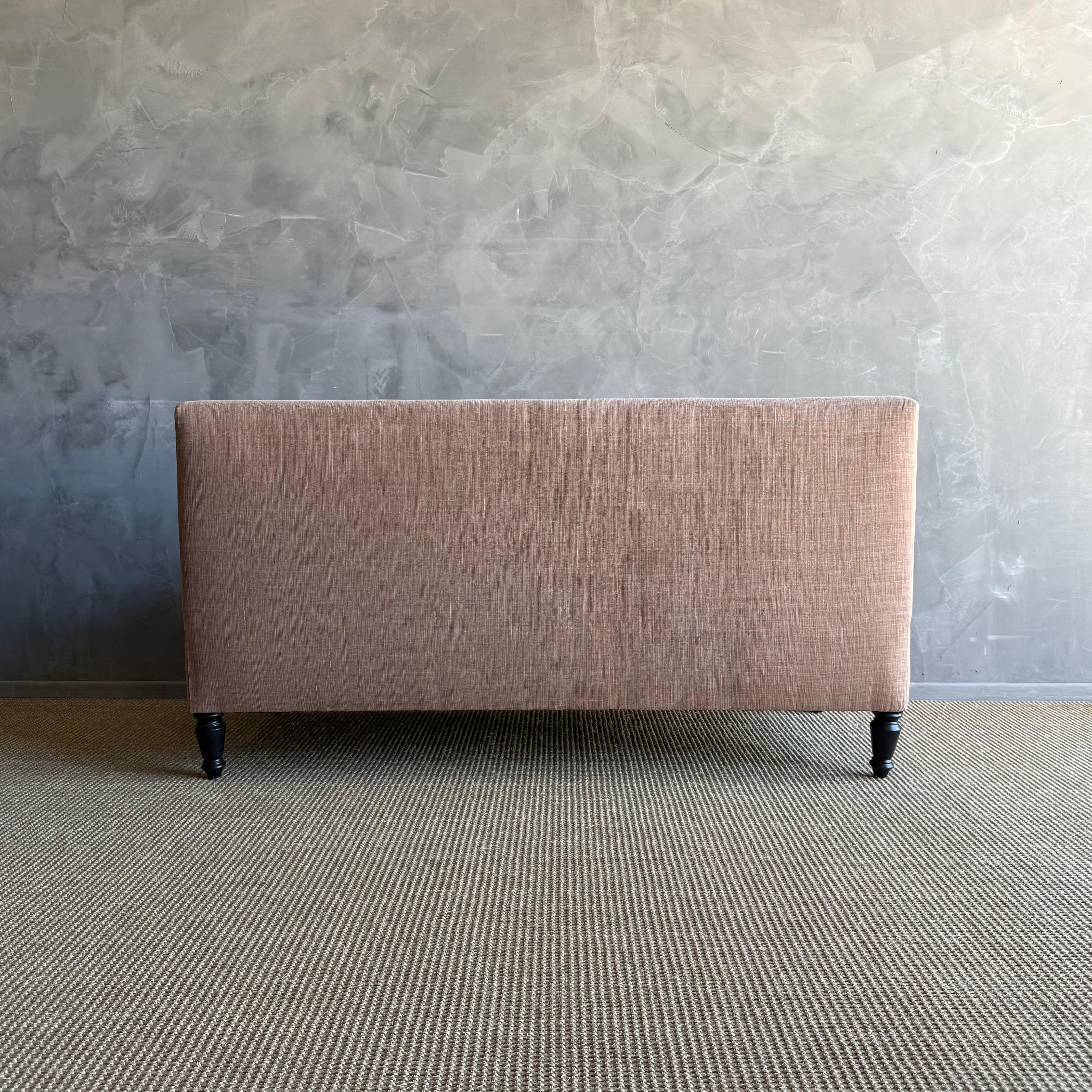 Contemporary Custom Made Dining Banquette Bench Upholstered or Slip Covered COM For Sale