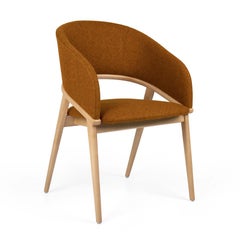 Custom Made Dining Chair with Curved Ergonomic Back For Exceptional Comfort