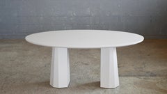 Tavolo da pranzo su misura in laccato bianco