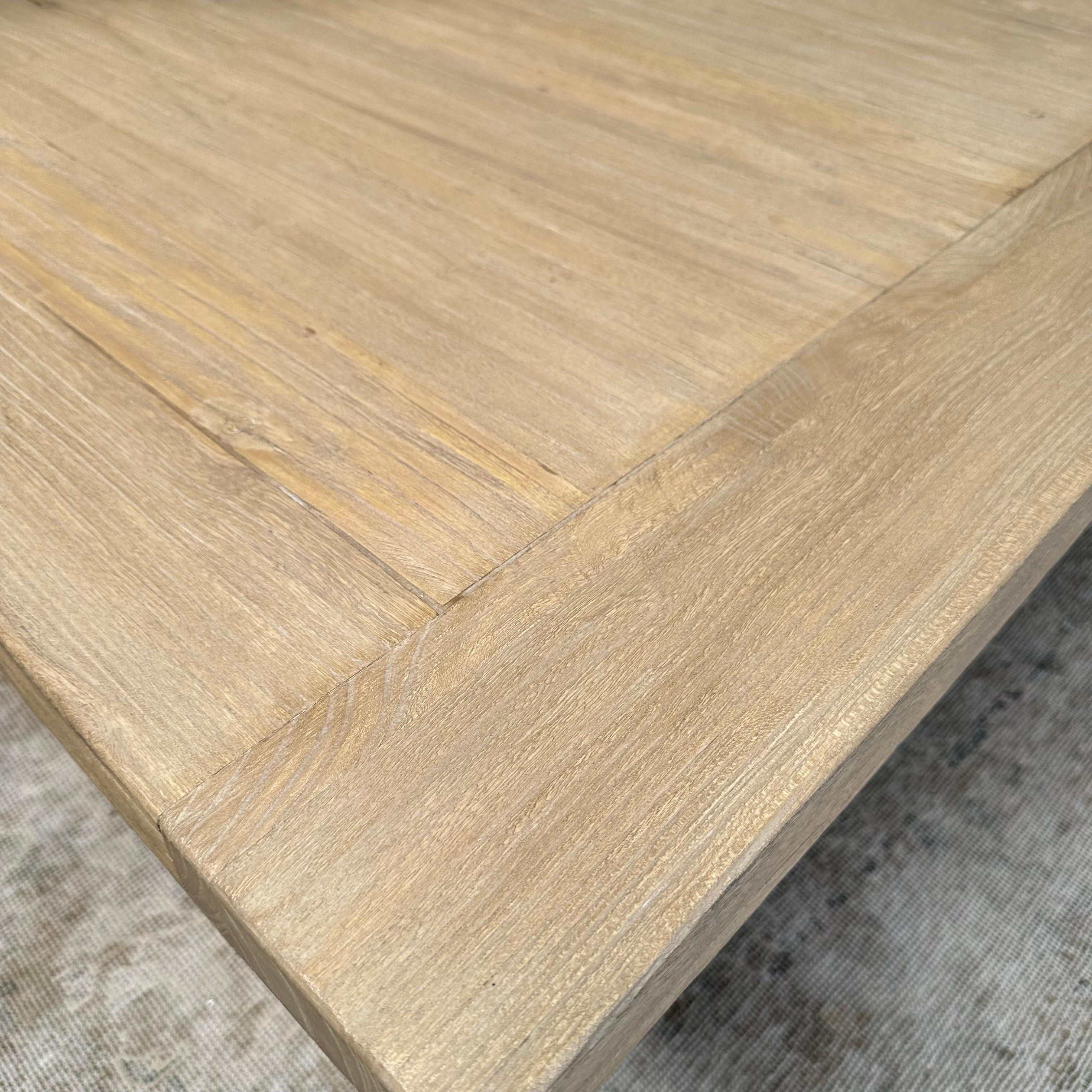 Custom Made Dorado Reclaimed Elm Wood Coffee Table For Sale at 1stDibs