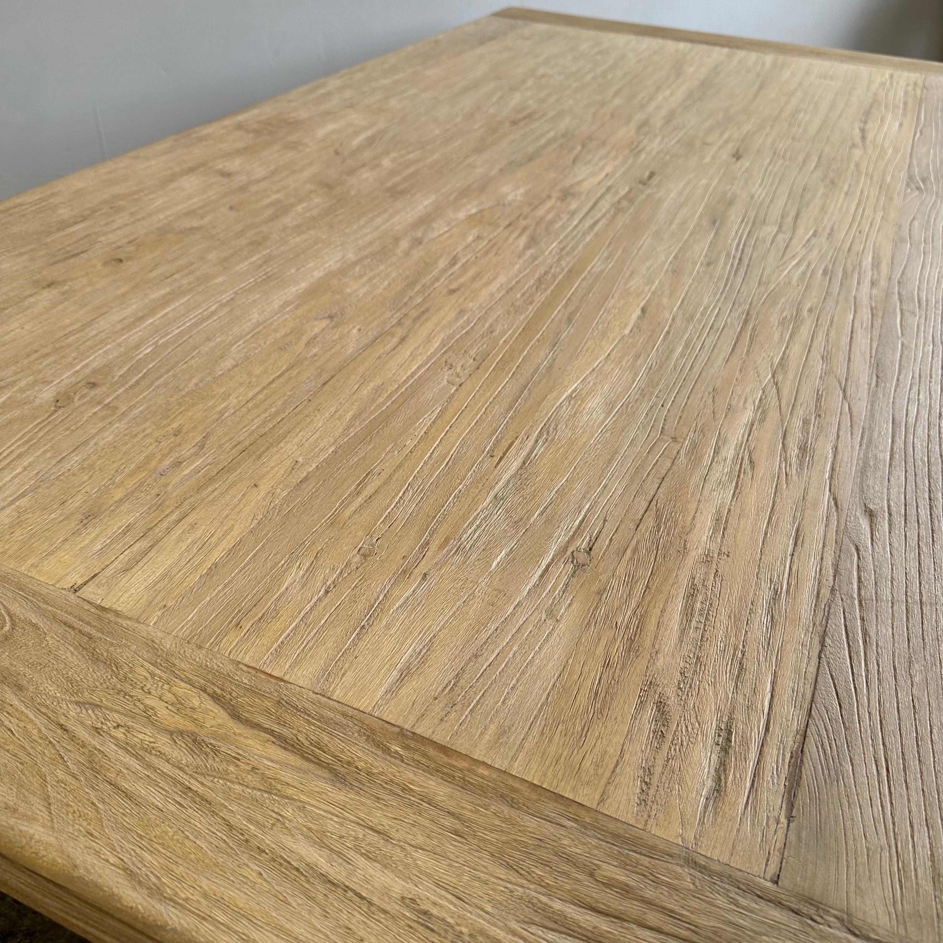 Custom Made Dorado Reclaimed Elm Wood Coffee Table For Sale at 1stDibs