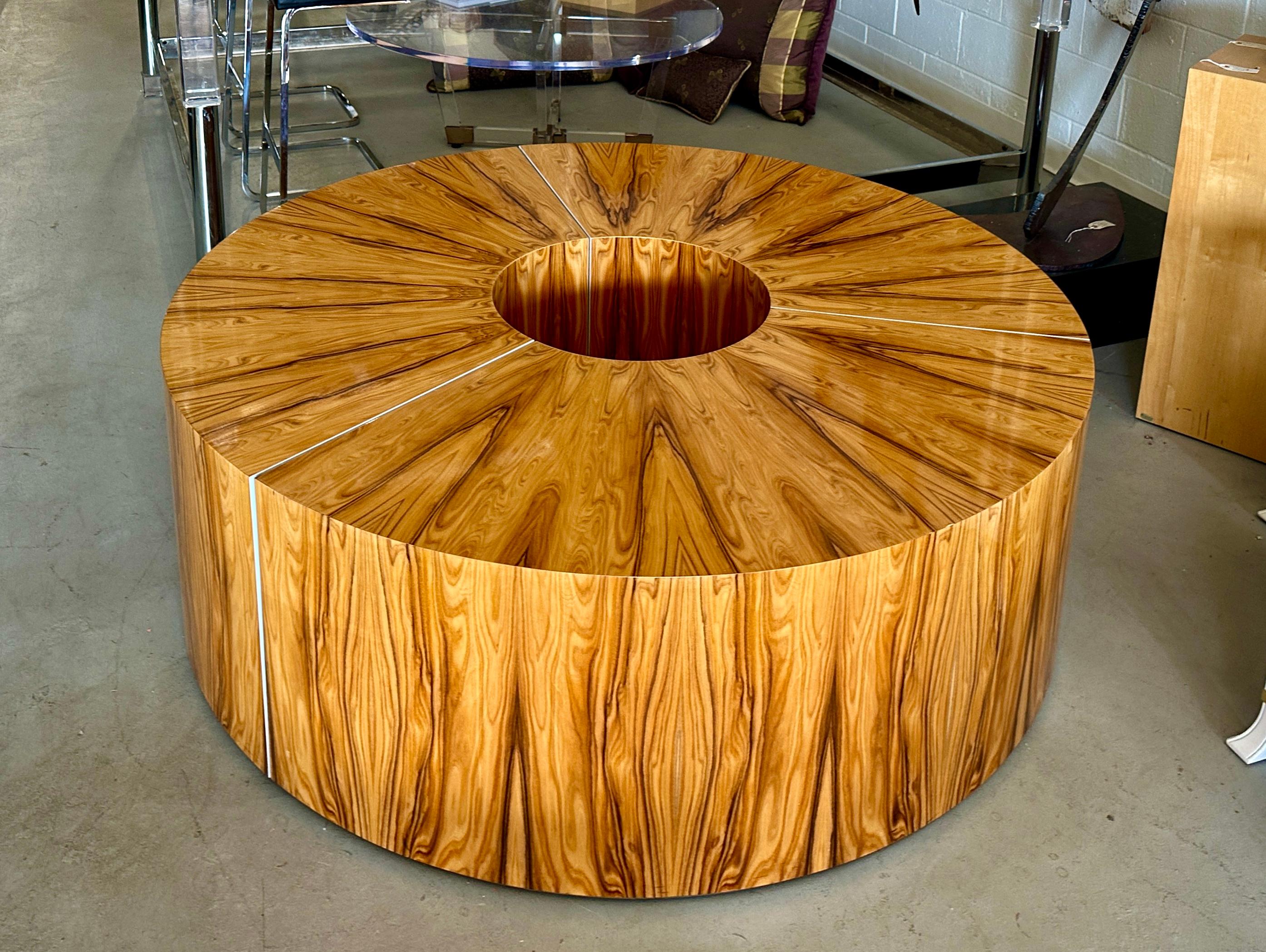 American Custom-Made Exotic Wood Configurable Coffee Table or Bench