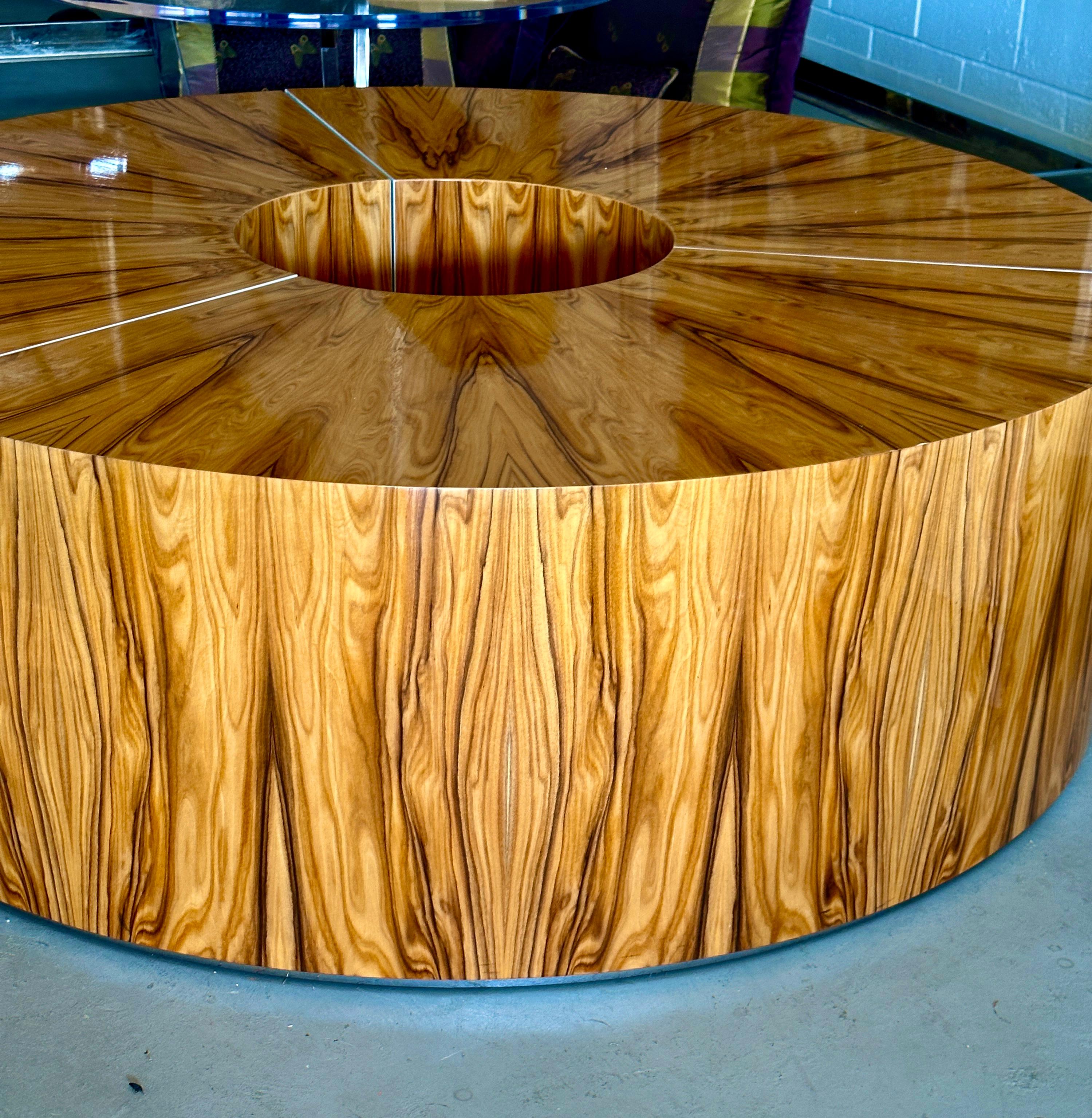 Custom-Made Exotic Wood Configurable Coffee Table or Bench In Good Condition In Palm Springs, CA
