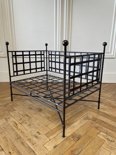 Custom Made Forged Iron European Style Lounge Chair