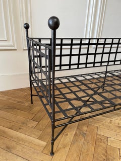 Custom Made Forged Iron European Style Sofa Daybed