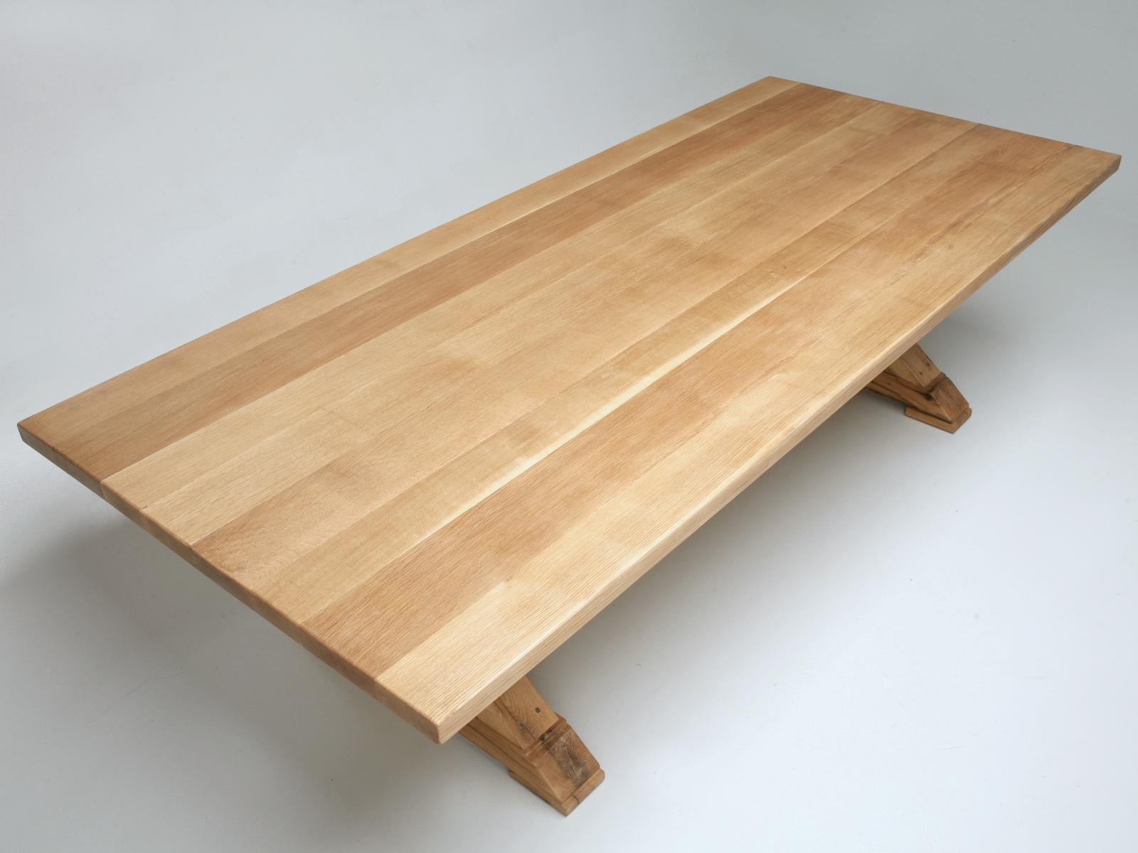 white oak farm table