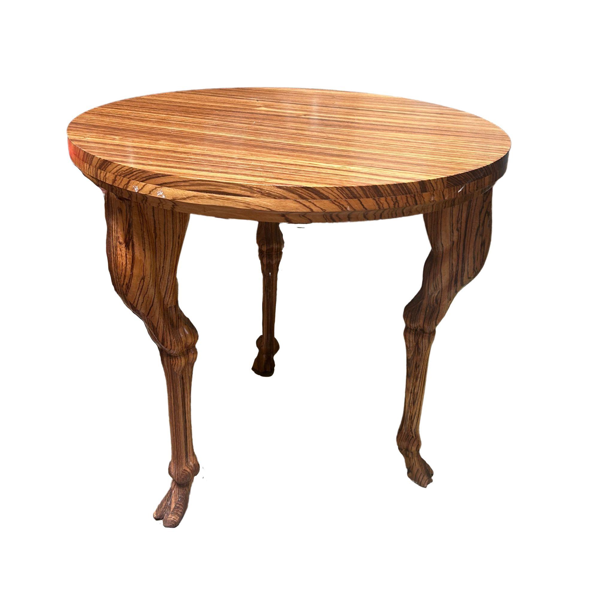 Wood Custom Made Gueridon Table For Sale