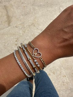 Pulsera con letra de corazón hecha a medida