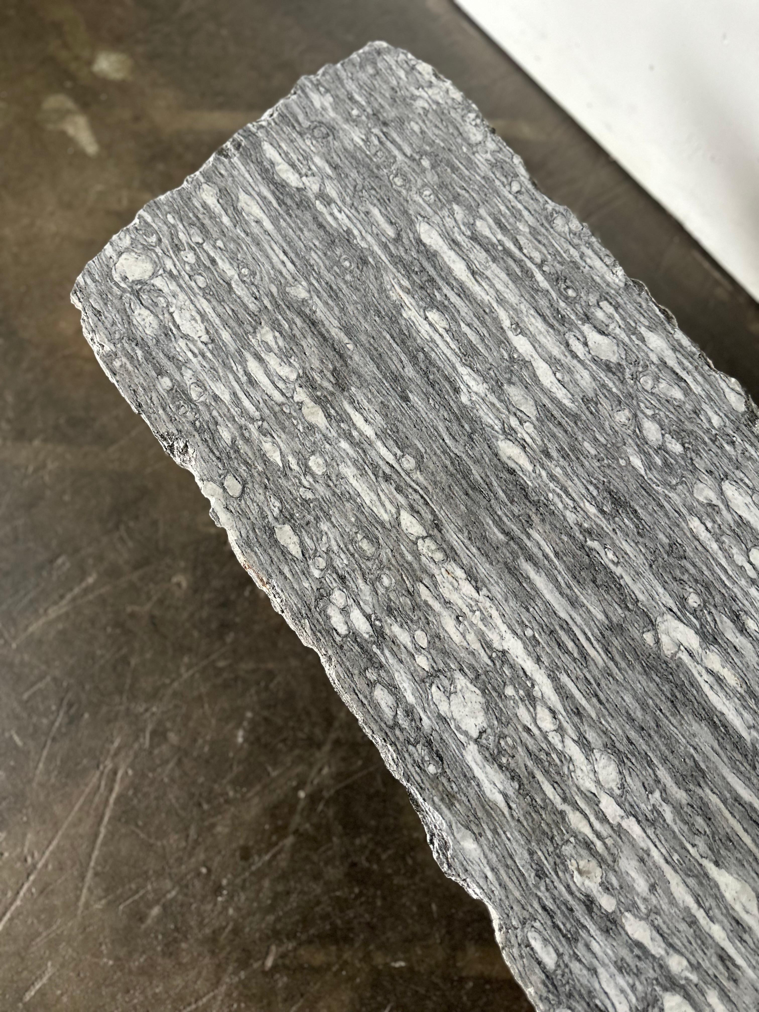 Custom Made Live Edge Marble Coffee Table en vente 1