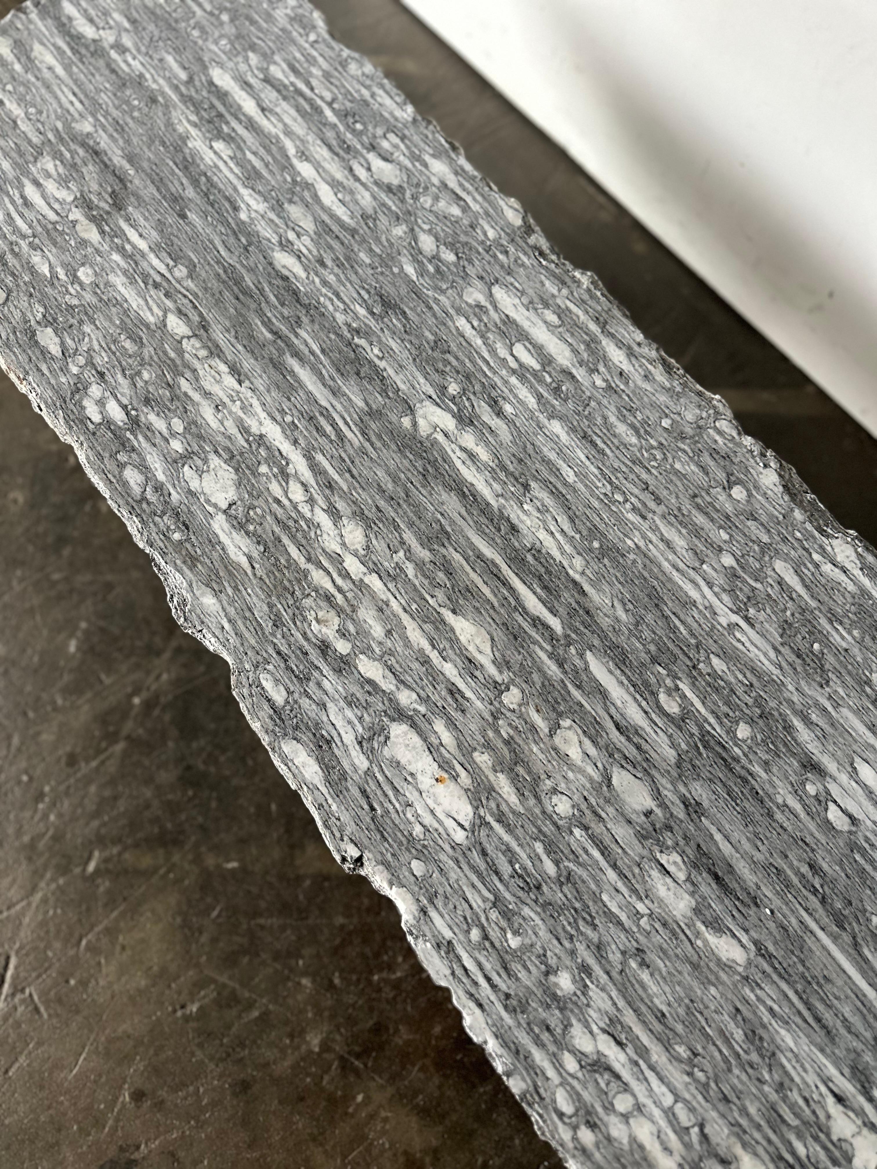 Custom Made Live Edge Marble Coffee Table en vente 2