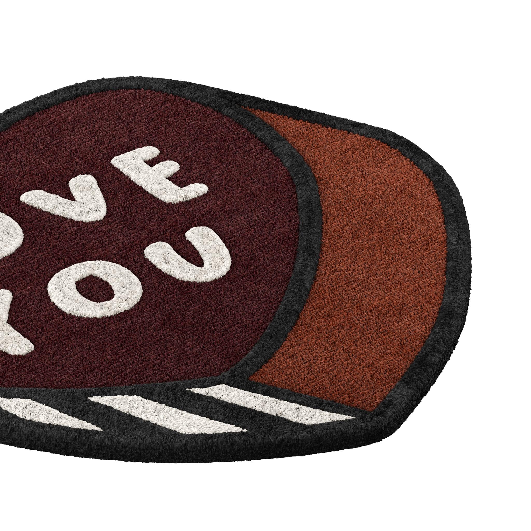 Maßgefertigter Love You-Teppich in Form eines Love You-Designs für Pets (Moderne) im Angebot