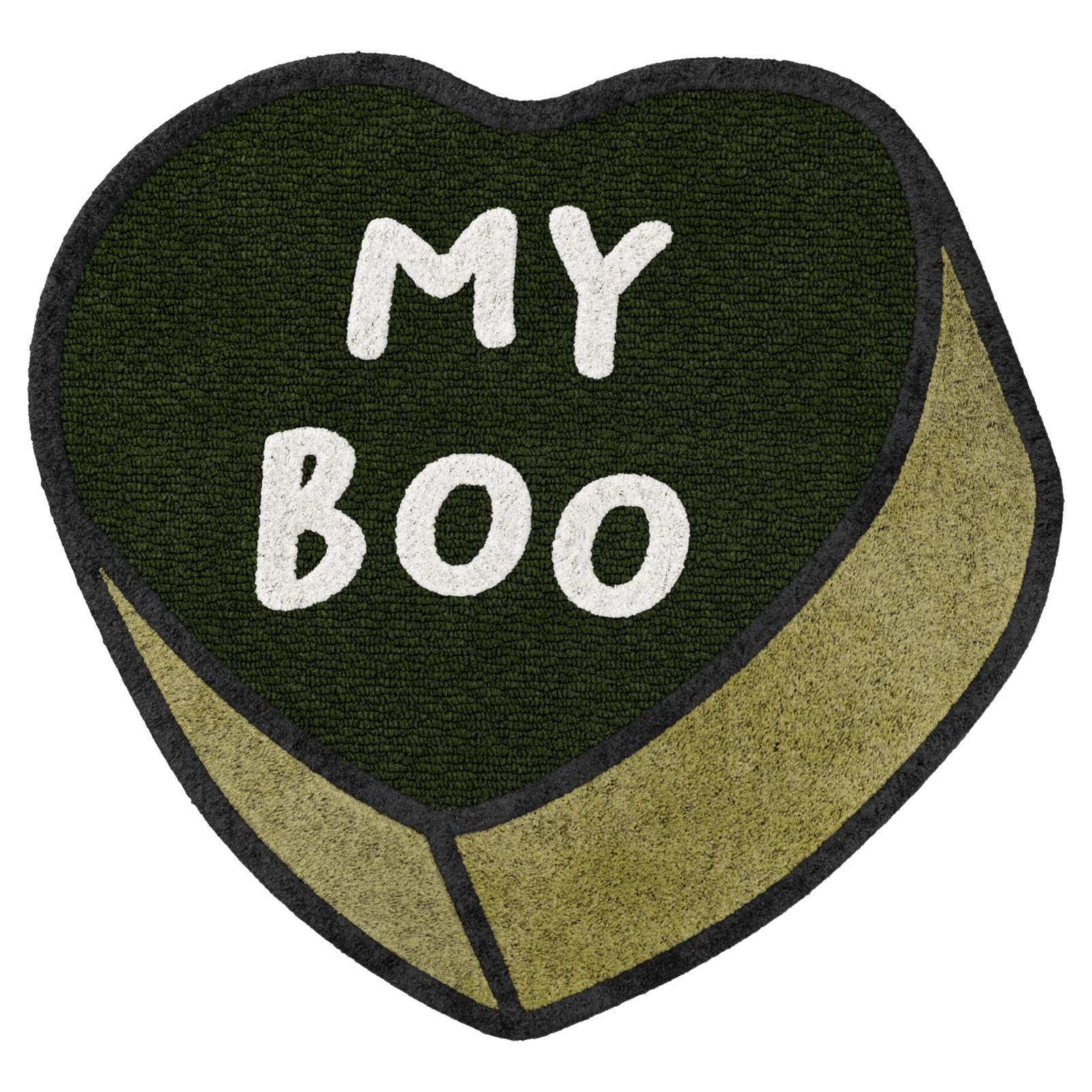 Custom Made My Boo Shaped Design Rug for Pets For Sale