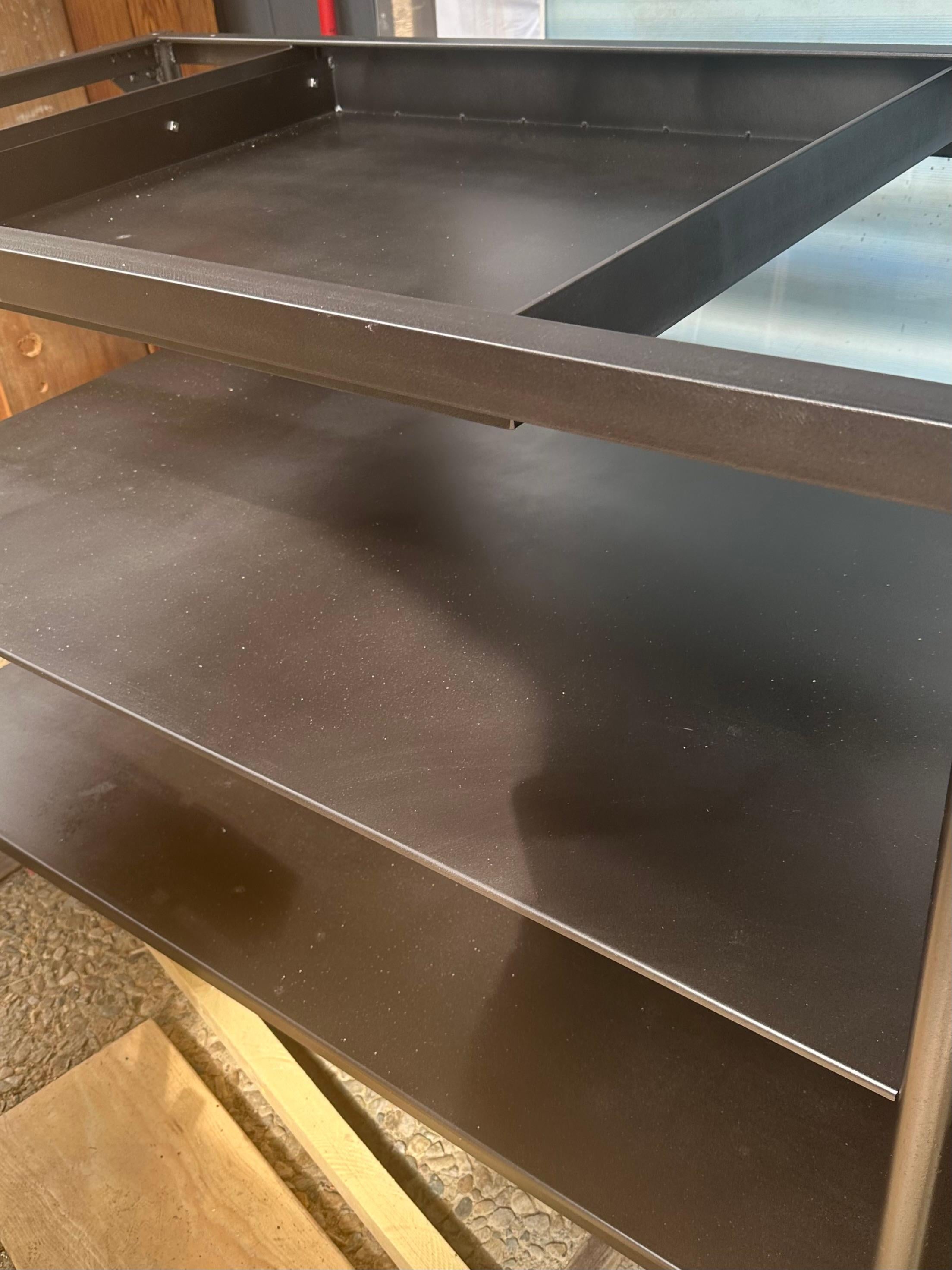 Custom Made Industrial Iron BASE for Kitchen Island or Work Table by BH&A For Sale 6