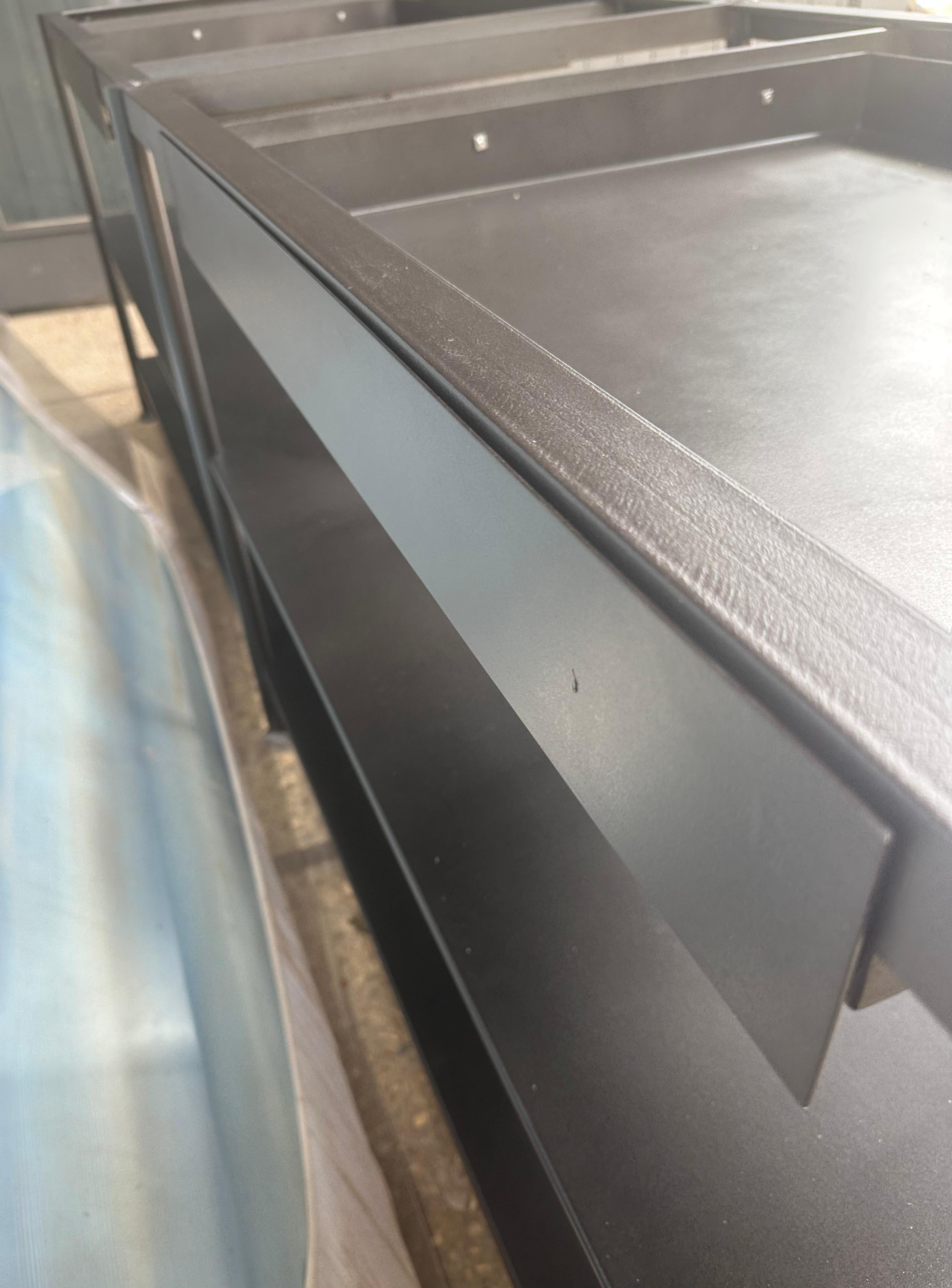Custom Made Industrial Iron BASE for Kitchen Island or Work Table by BH&A For Sale 3
