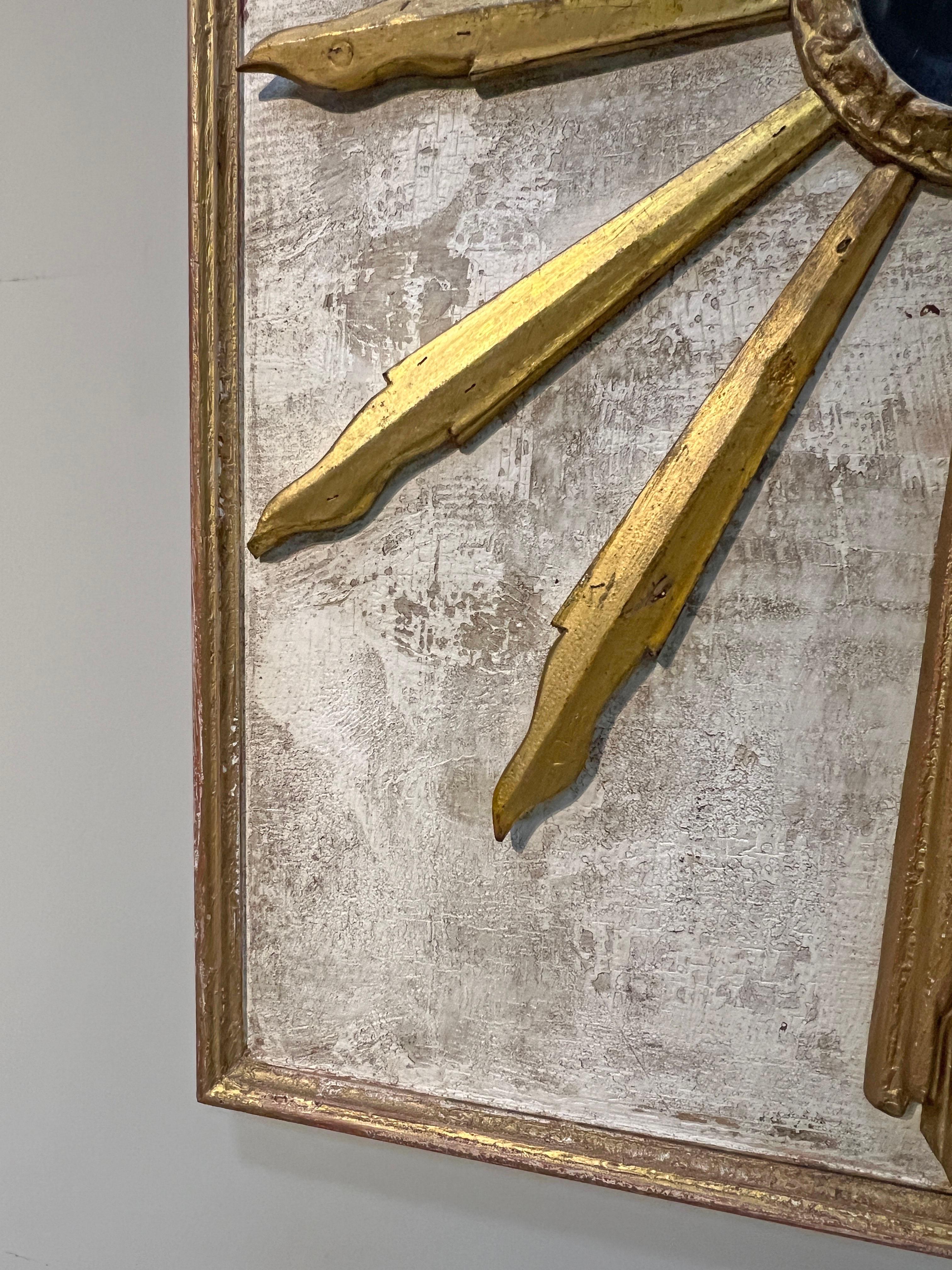Espejo y Arte de Pared Italianos, Dorados a Medida en Bueno Estado en Houston, US