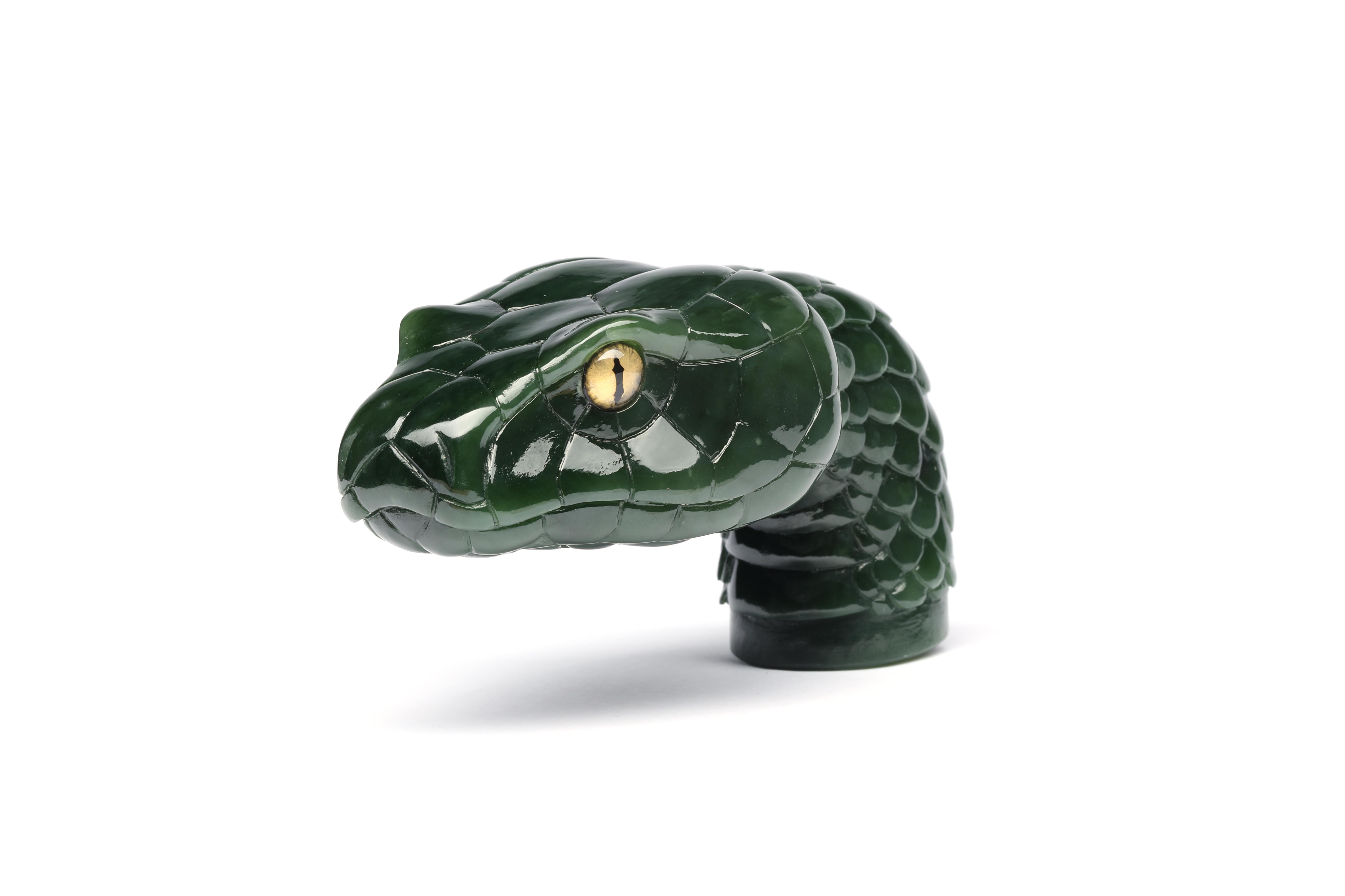 Commande de collection de serpents en jade faits sur mesure Unisexe en vente