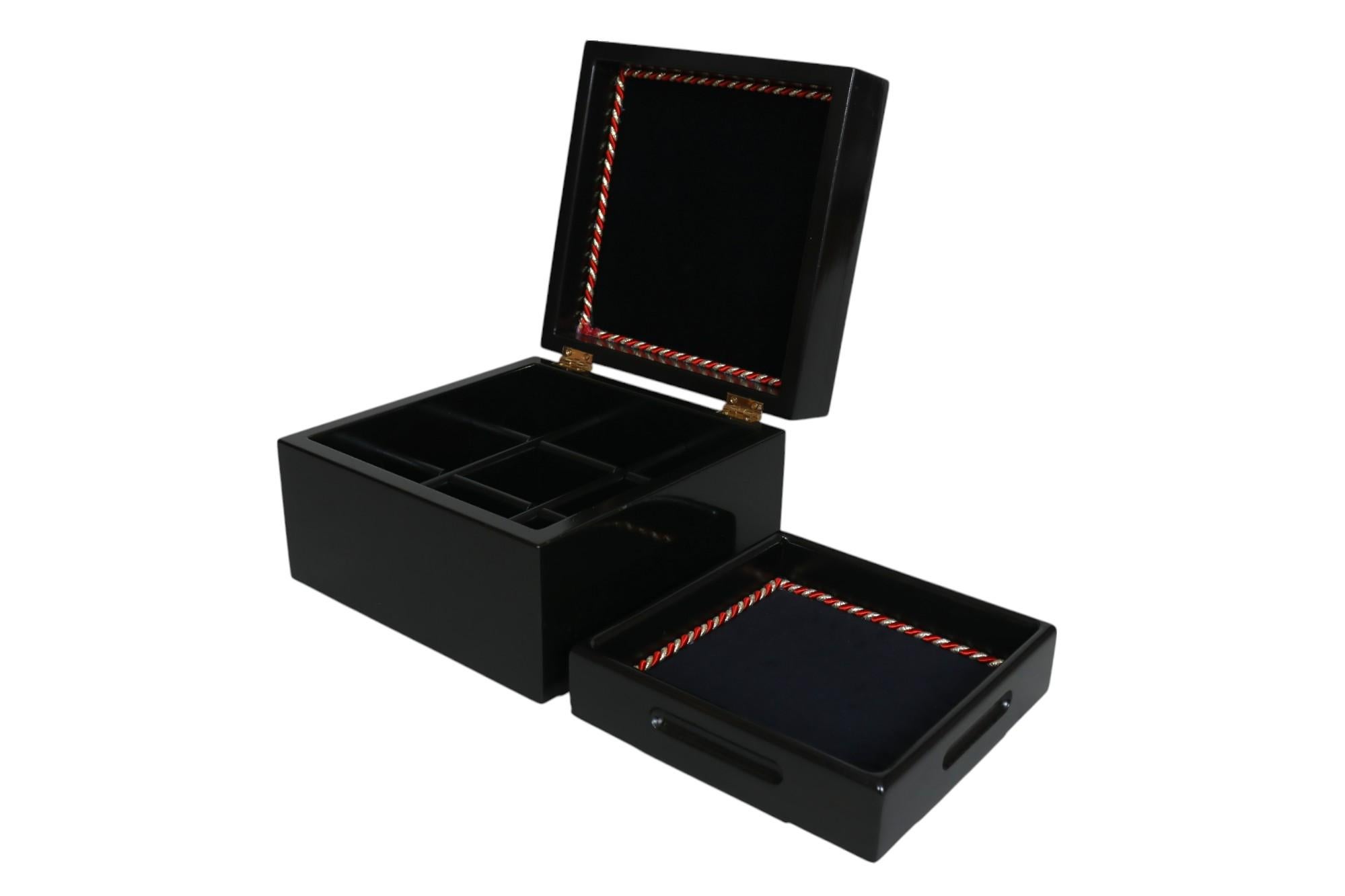 Contemporary Custom Made Jewelry Box by Lion Crest Woodworking For Sale