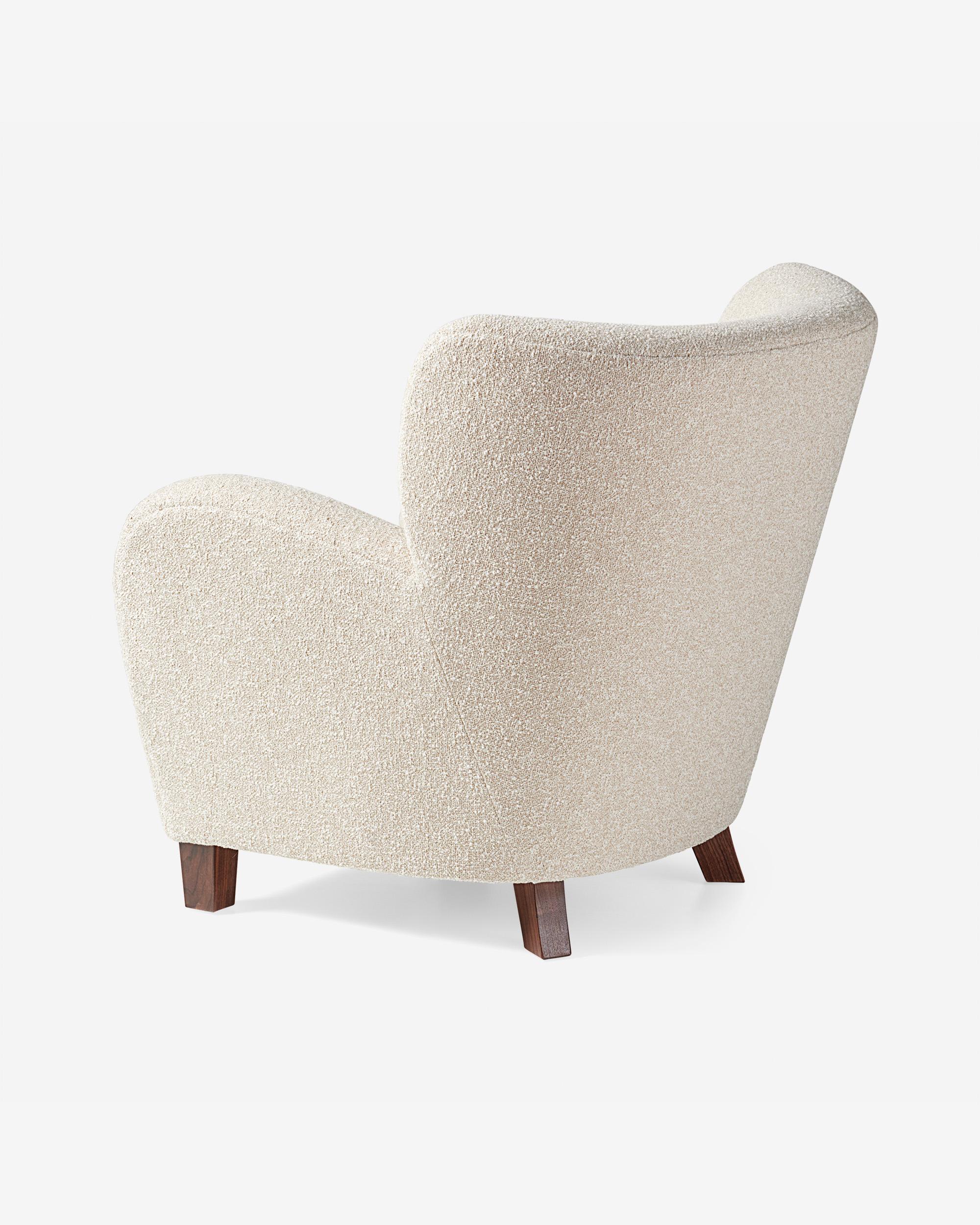 Custom Made Karu Armchair by Dagmar in Sahco Fabric For Sale 2