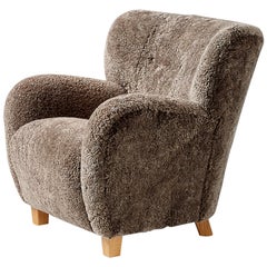 CUSTOM MADE Chaise longue en peau de mouton
