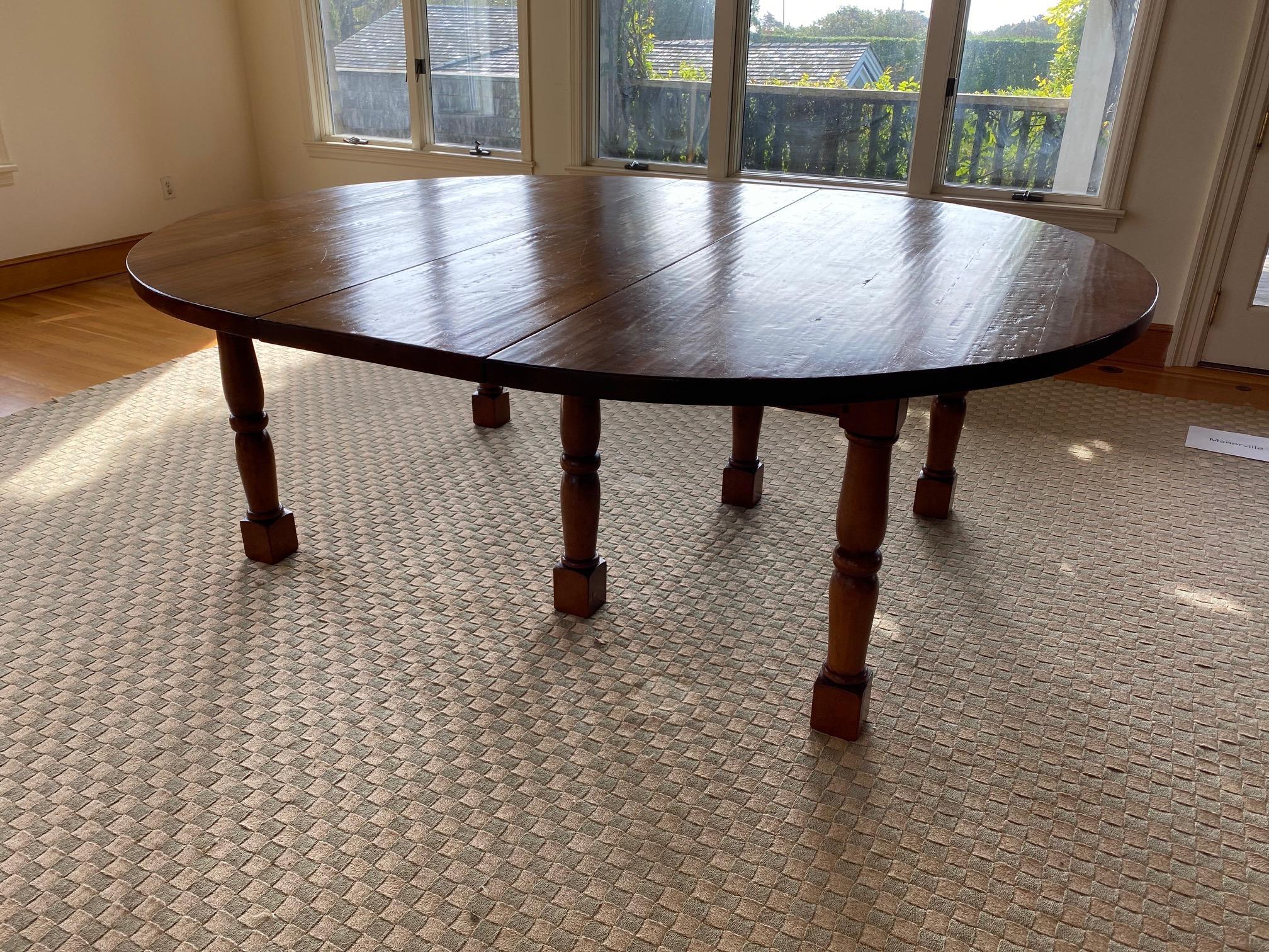 Custom-Made Large Pine Dining Table, Made in England 15