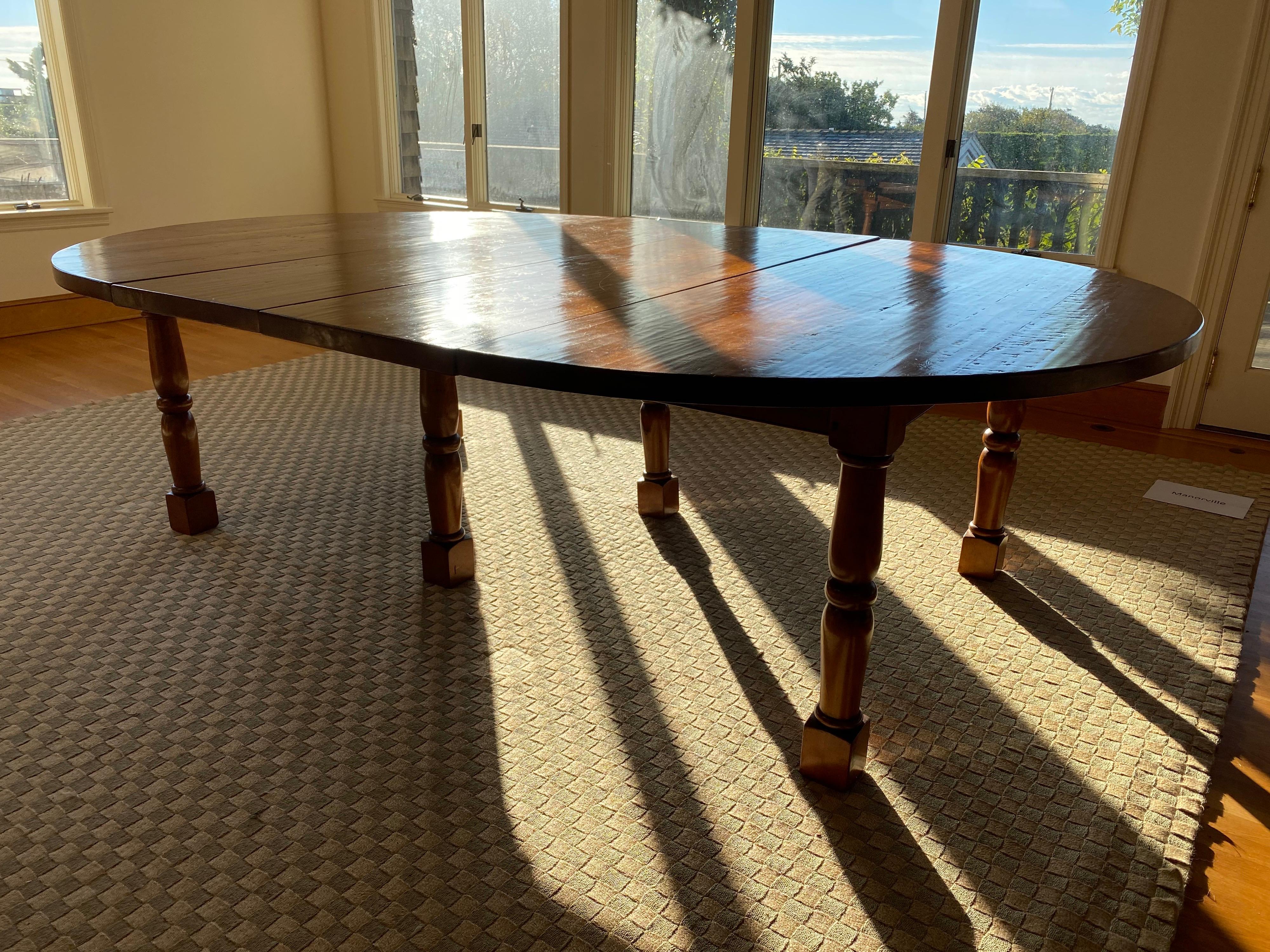 Custom-Made Large Pine Dining Table, Made in England 2
