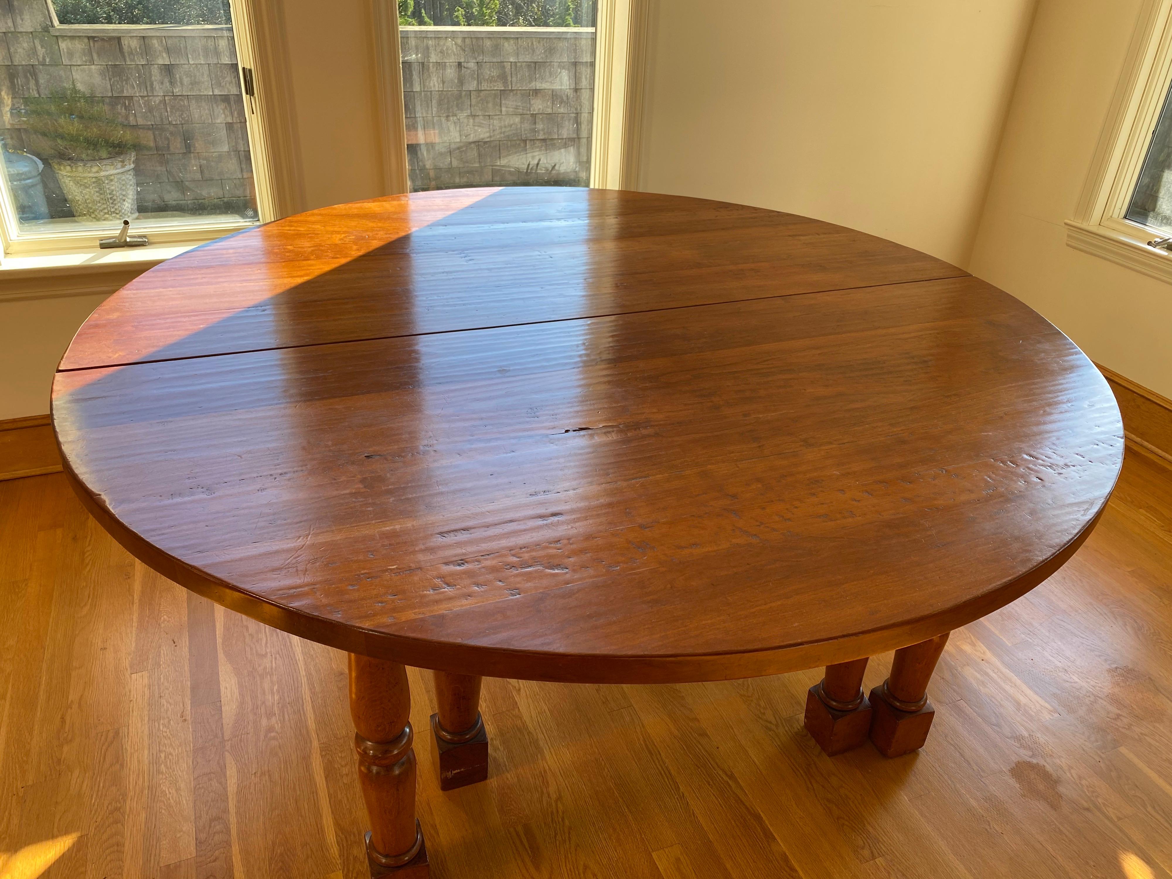 Custom-Made Large Pine Dining Table, Made in England 3