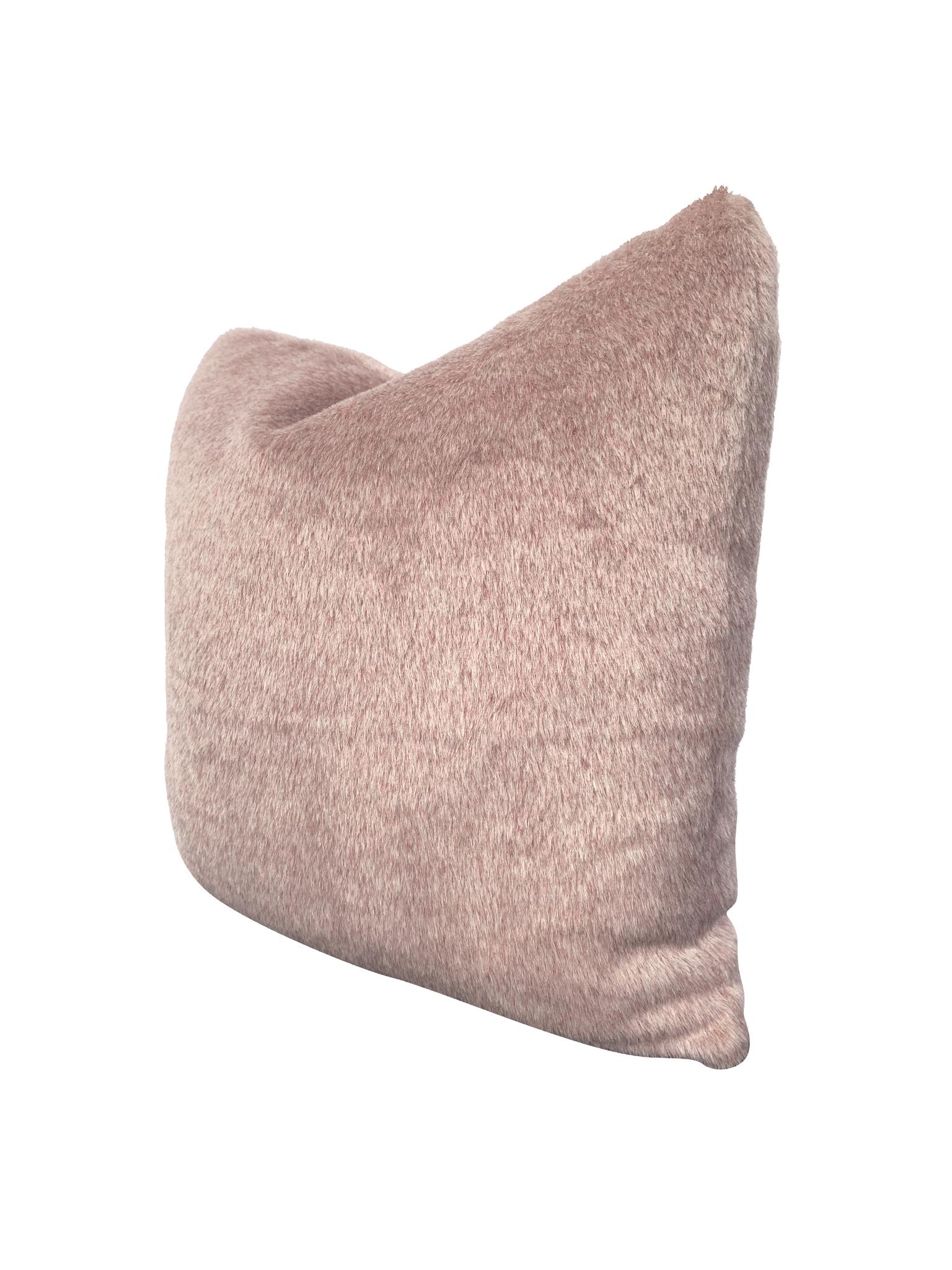 American Custom-Made Lilac Mohair Pillow For Sale