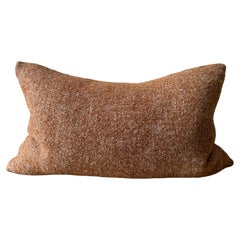Custom Made Linen and Wool Blend Pillow with Down Feather Insert