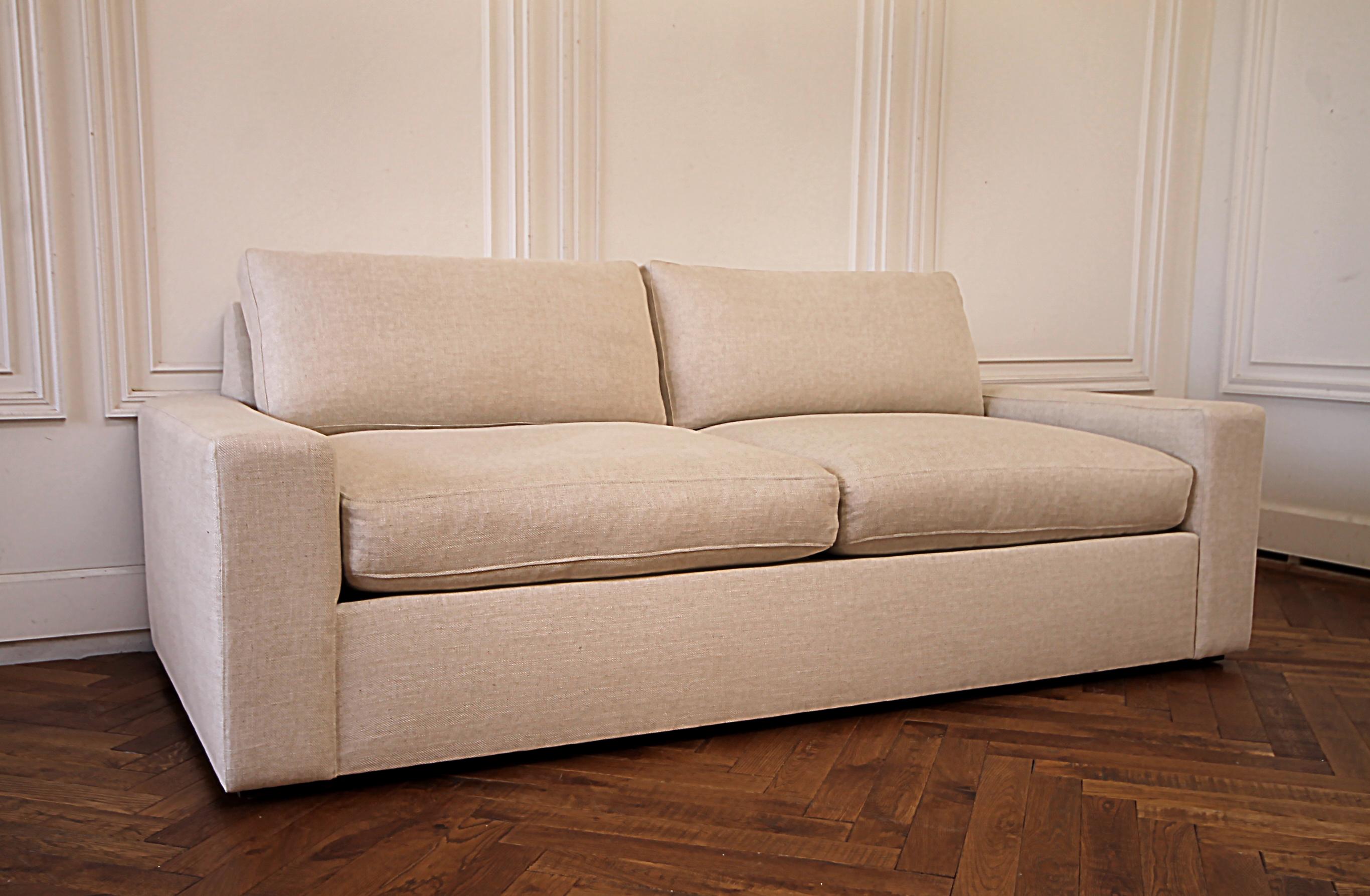modern square arm sofa