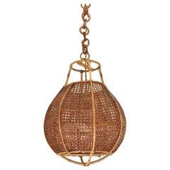 Custom made listing for K / Set of Three Rattan Pendants