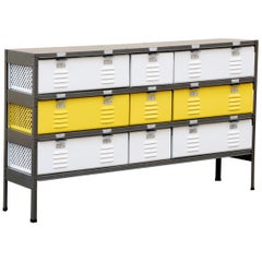 Custom Made Locker Basket Unit with Specialty Double-Wide Baskets