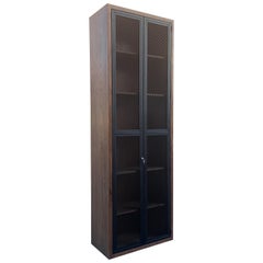 Custom Made Locking Cabinet with Expanded Metal Doors, Heavy Duty