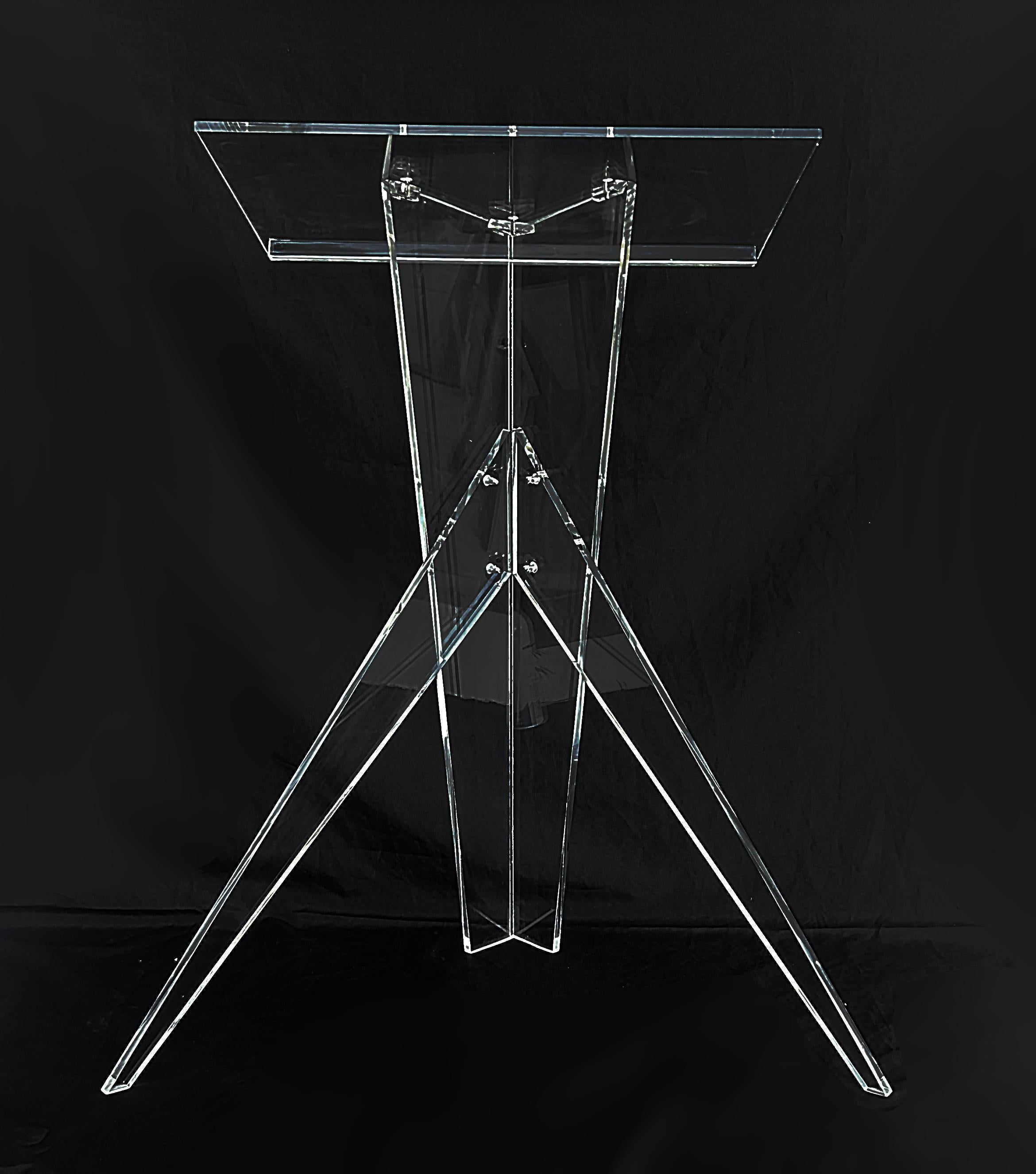 American Custom Made Lucite Magazine, Music, Book Stand for Oversized Books For Sale